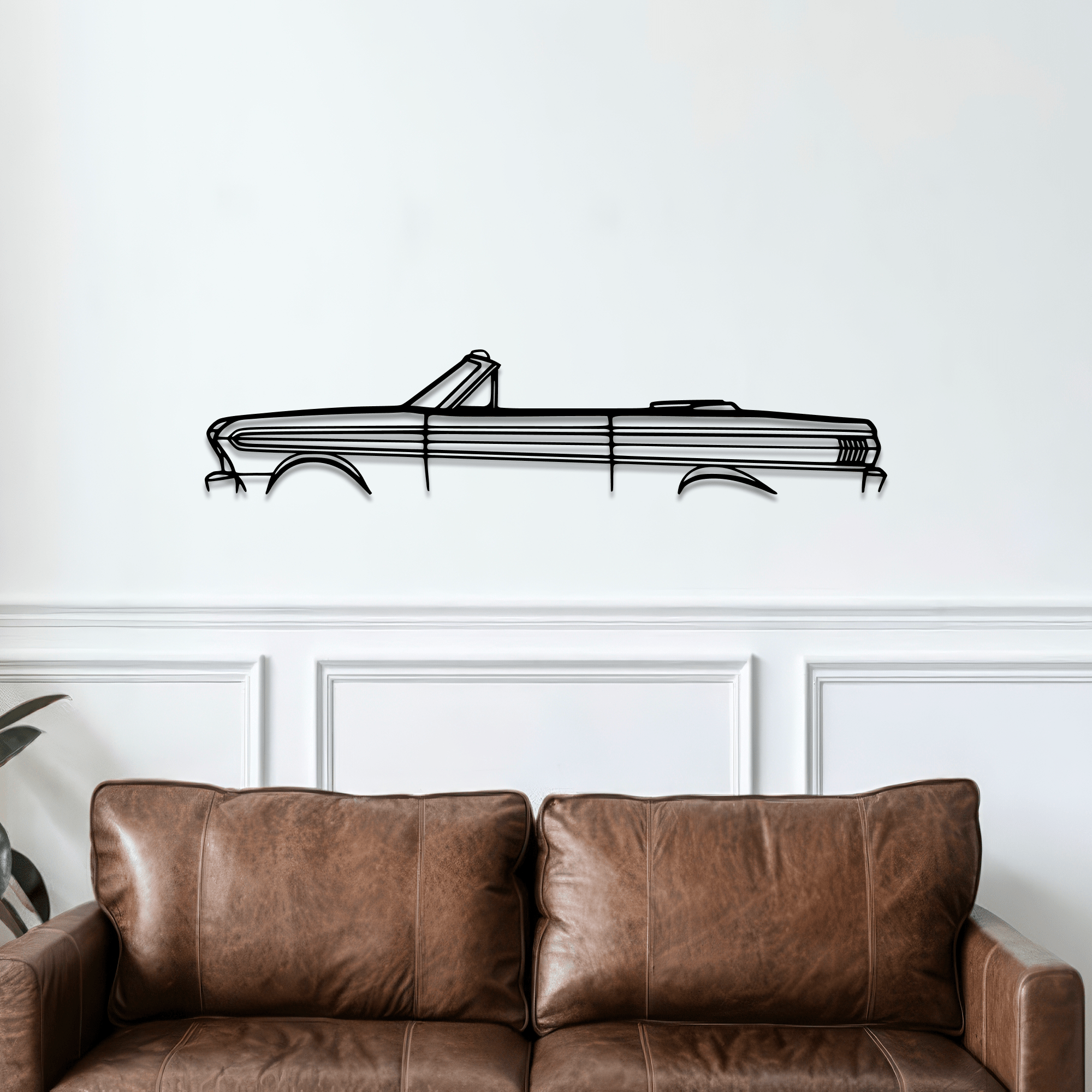 1964 Falcon Metal Wall Art – Ford Silhouette Steel Decor - CikosWallArt