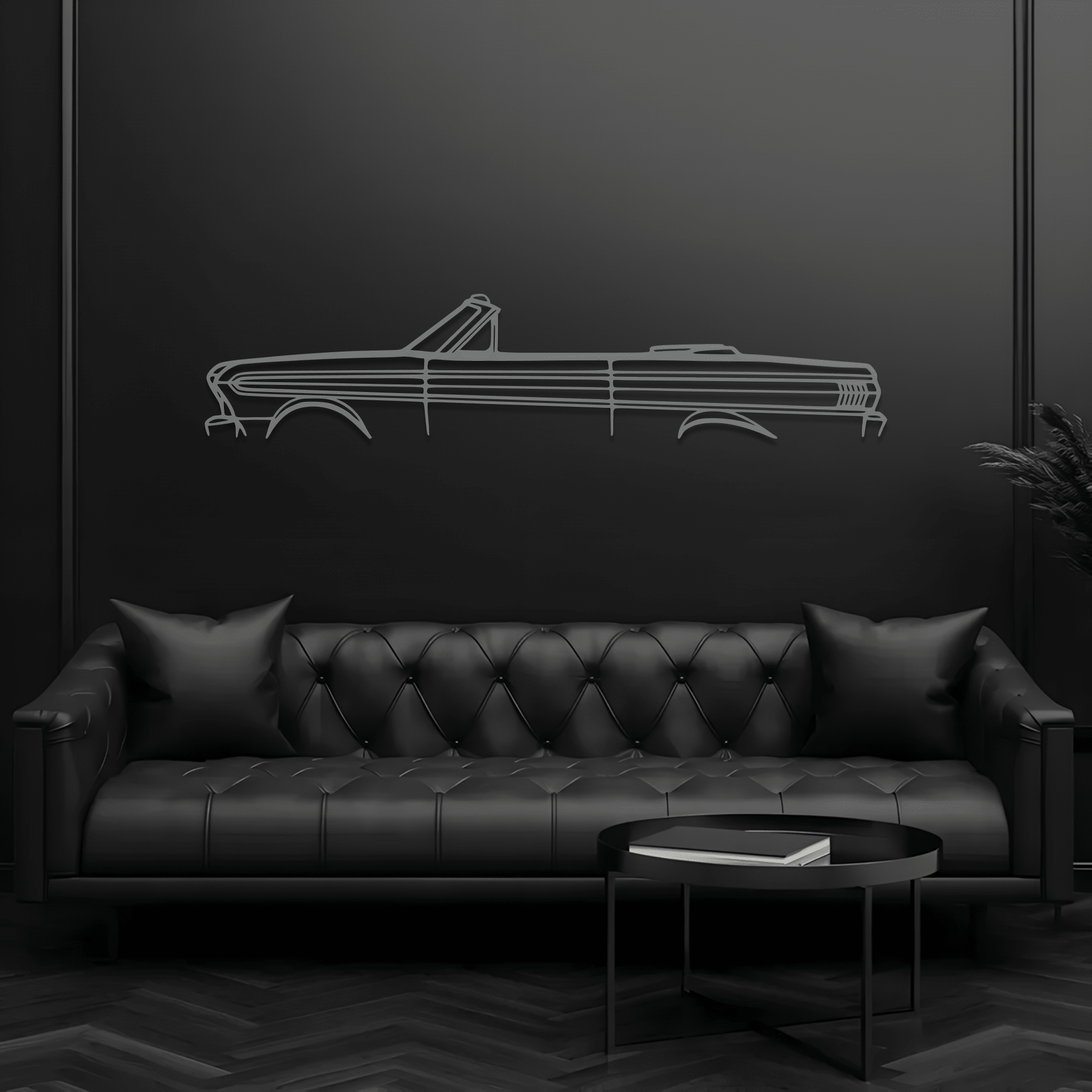 1964 Falcon Metal Wall Art – Ford Silhouette Steel Decor - CikosWallArt