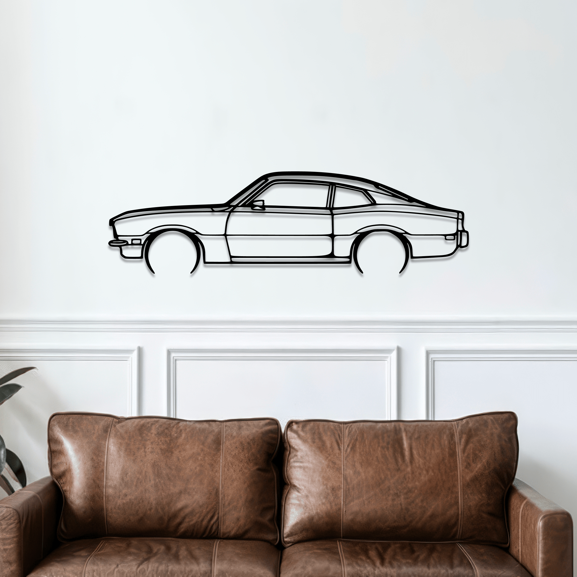 1970 Maverick Metal Wall Art – Ford Silhouette Steel Decor - CikosWallArt