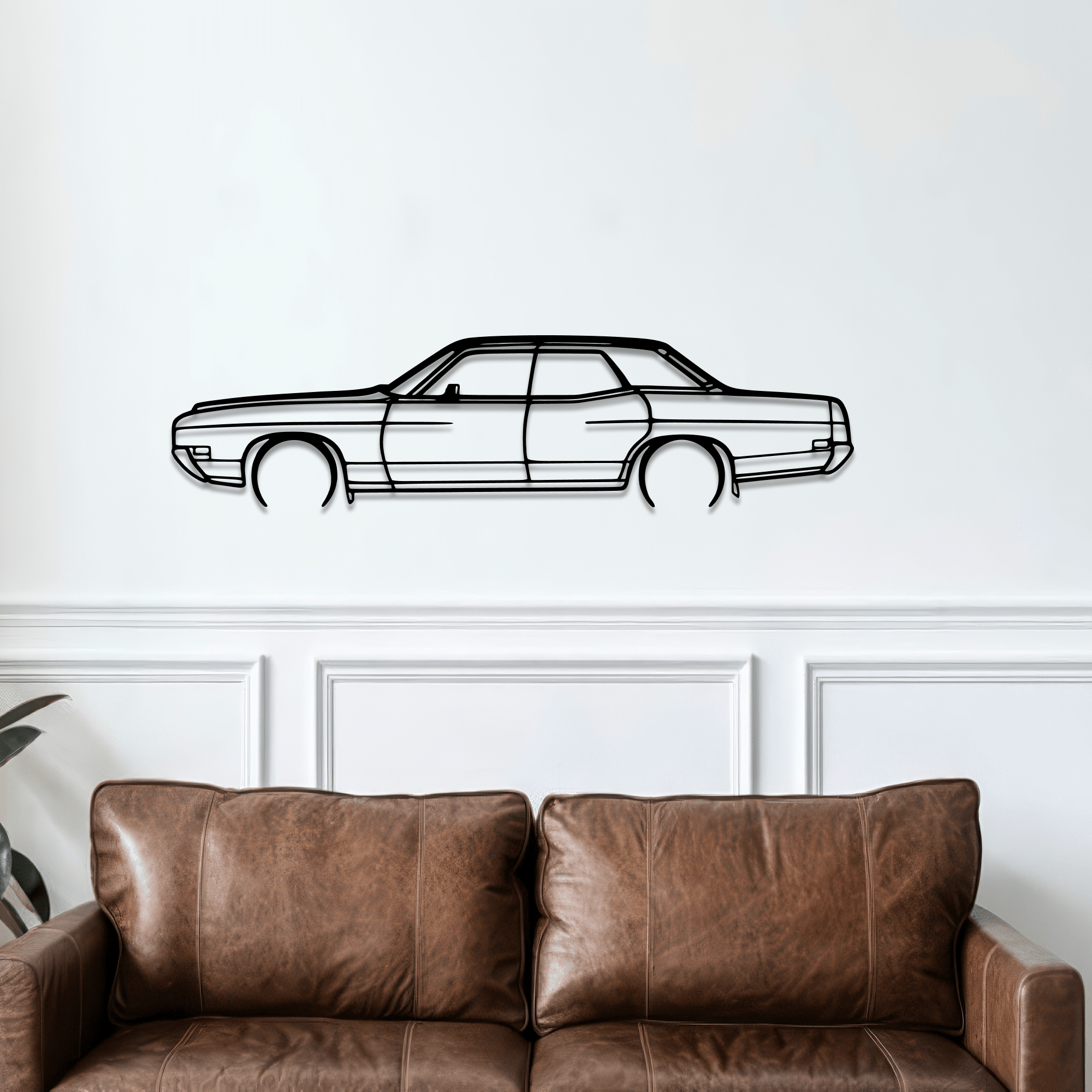 1971 Galaxie Metal Wall Art – Ford Silhouette Steel Decor - CikosWallArt