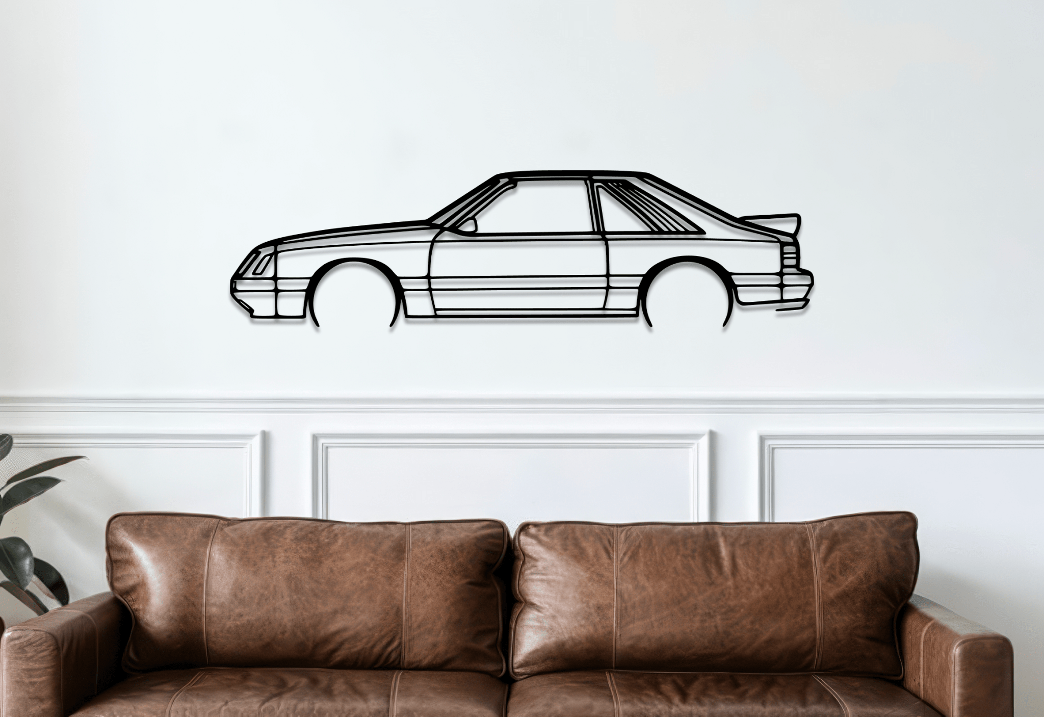 1985 Mustang GT Metal Wall Art – Ford Silhouette Steel Decor - CikosWallArt