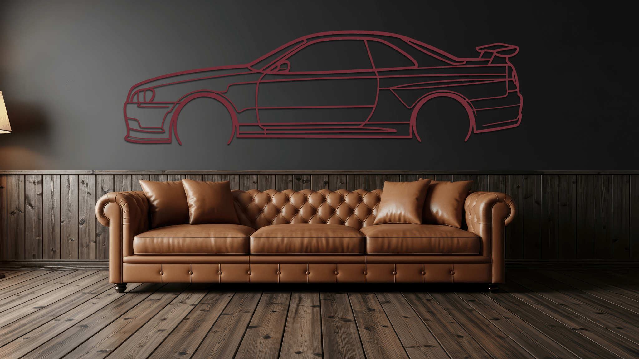 1999 Skyline R34 Metal Wall Art - CikosWallArt