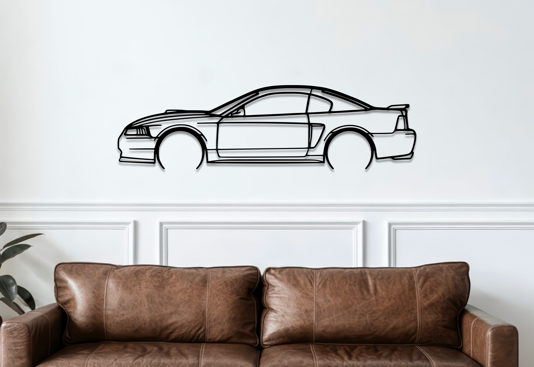 2003 Mustang Mach 1 Metal Wall Art – Ford Silhouette Steel Decor - CikosWallArt