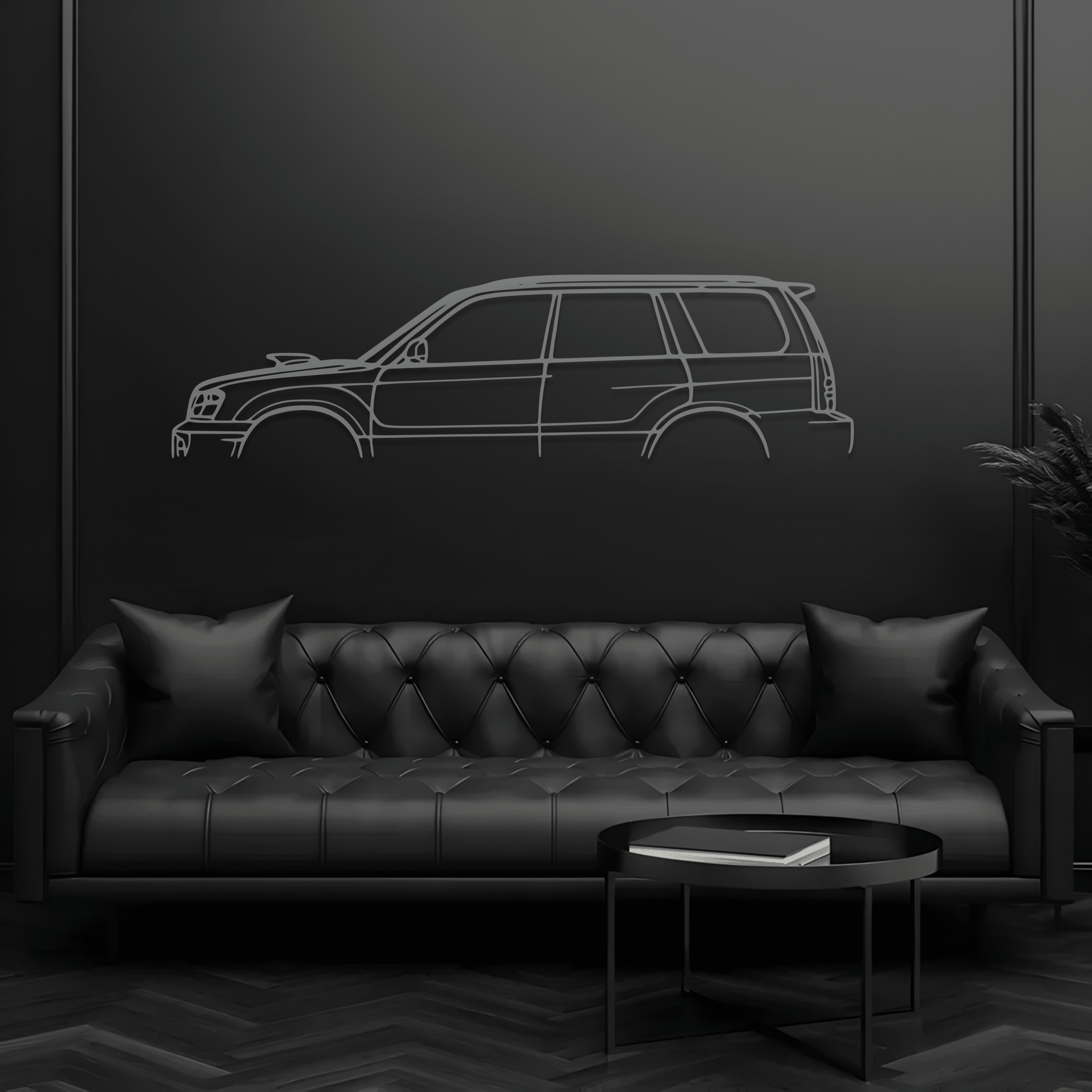 2004 Forester XT Metal Wall Art – Subaru Silhouette Steel Decor - CikosWallArt