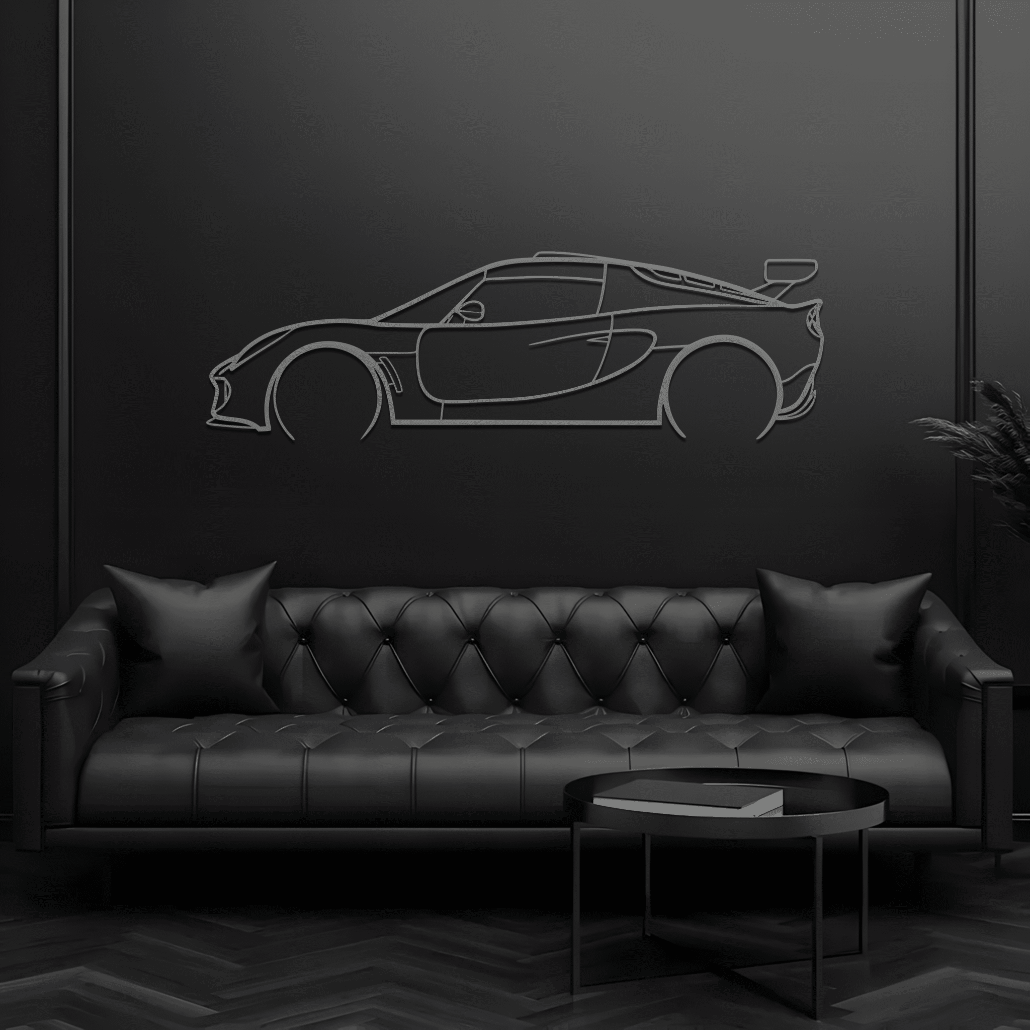 2007 Lotus Exige Silhouette Metal Wall Art - CikosWallArt