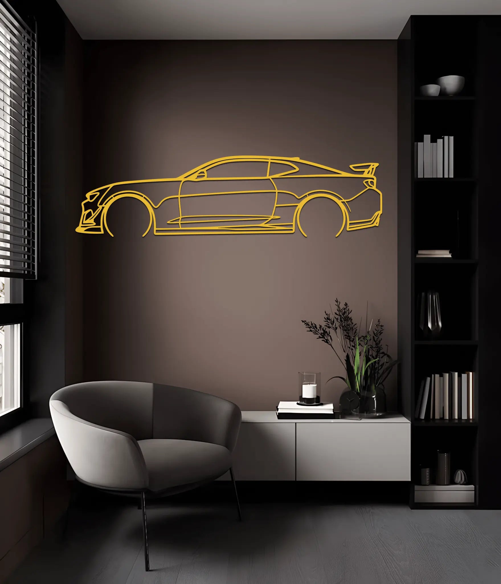 2012 Camaro ZL1 Silhouette Metal Wall Art - CikosWallArt