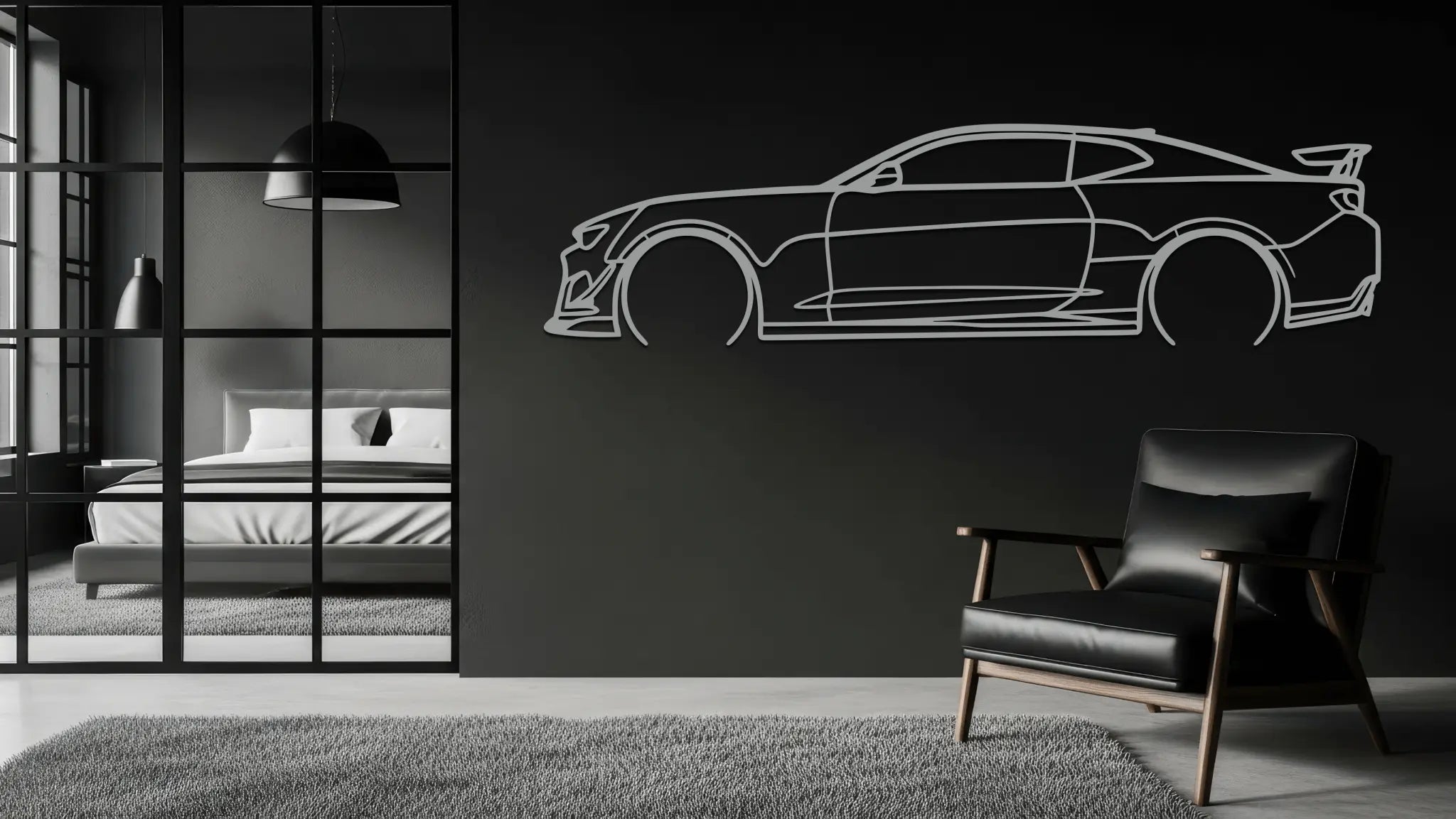 2012 Camaro ZL1 Silhouette Metal Wall Art - CikosWallArt