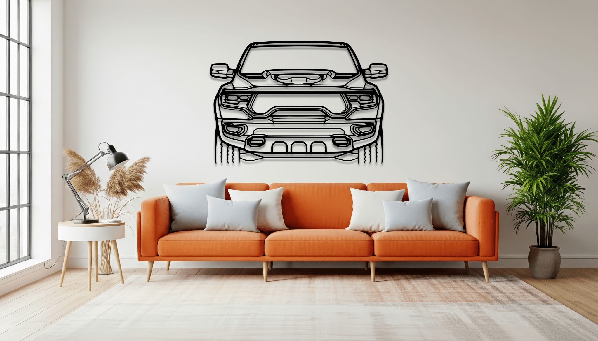 2021 Ram TRX Metal Wall Art – Ford Silhouette Steel Decor - CikosWallArt