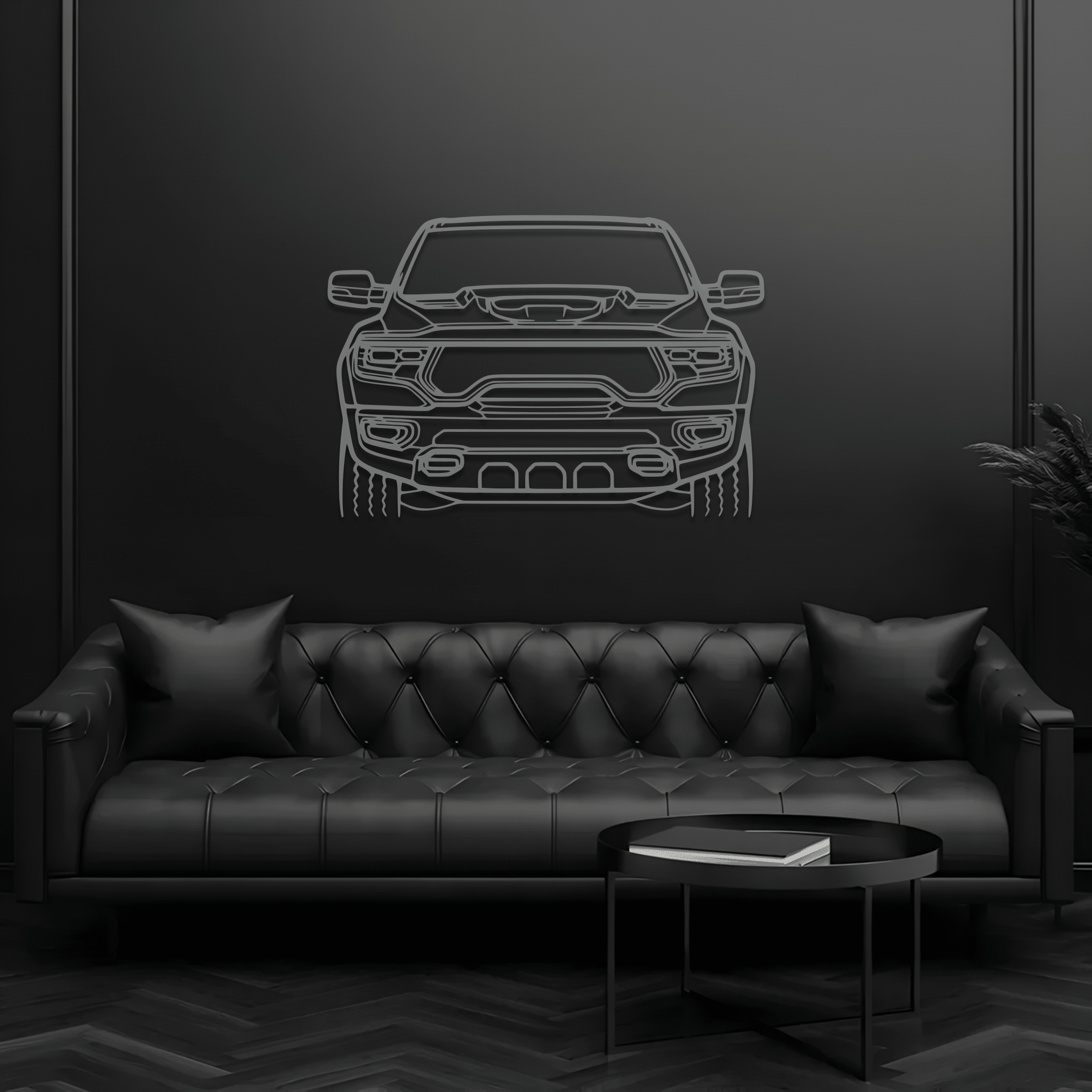 2021 Ram TRX Metal Wall Art – Ford Silhouette Steel Decor - CikosWallArt