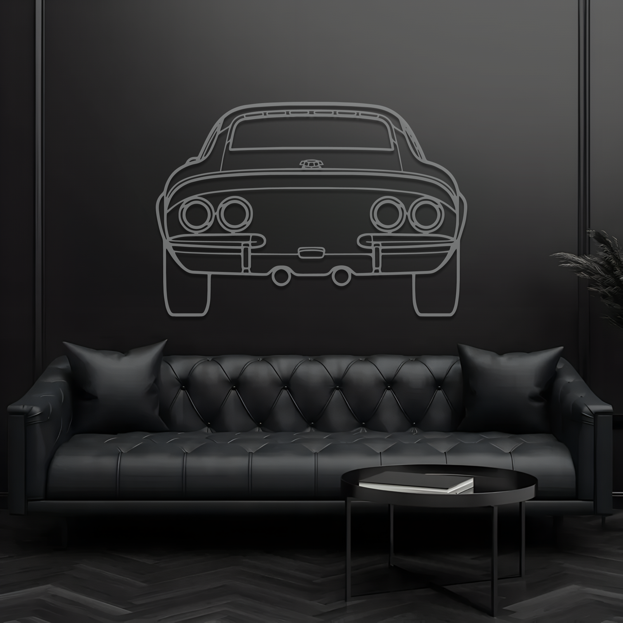 1970 GT Back Metal Wall Art – Ford Silhouette Steel Decor CikosWallArt