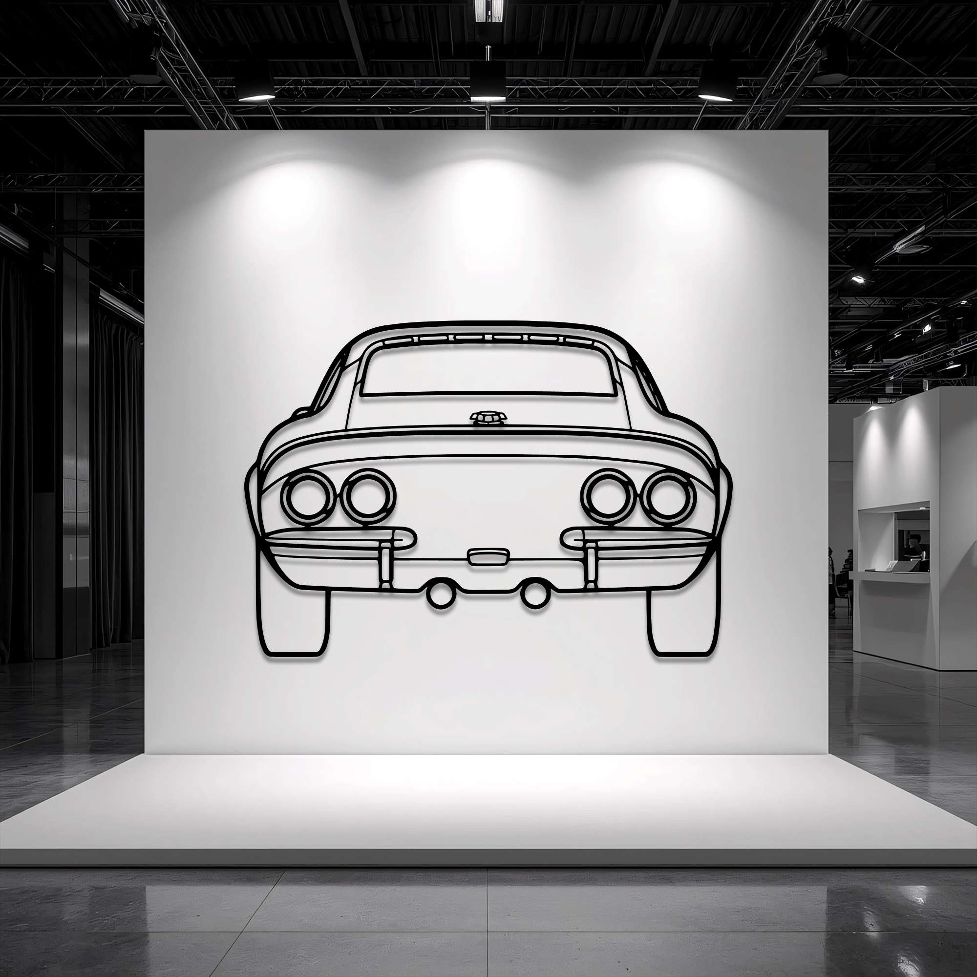 1970 GT Back Metal Wall Art – Ford Silhouette Steel Decor CikosWallArt