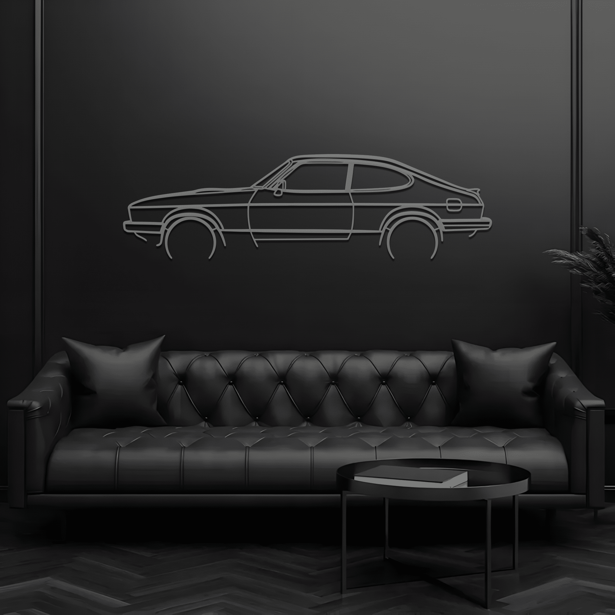 Capri MK3 Silhouette Metal Wall Art - CikosWallArt
