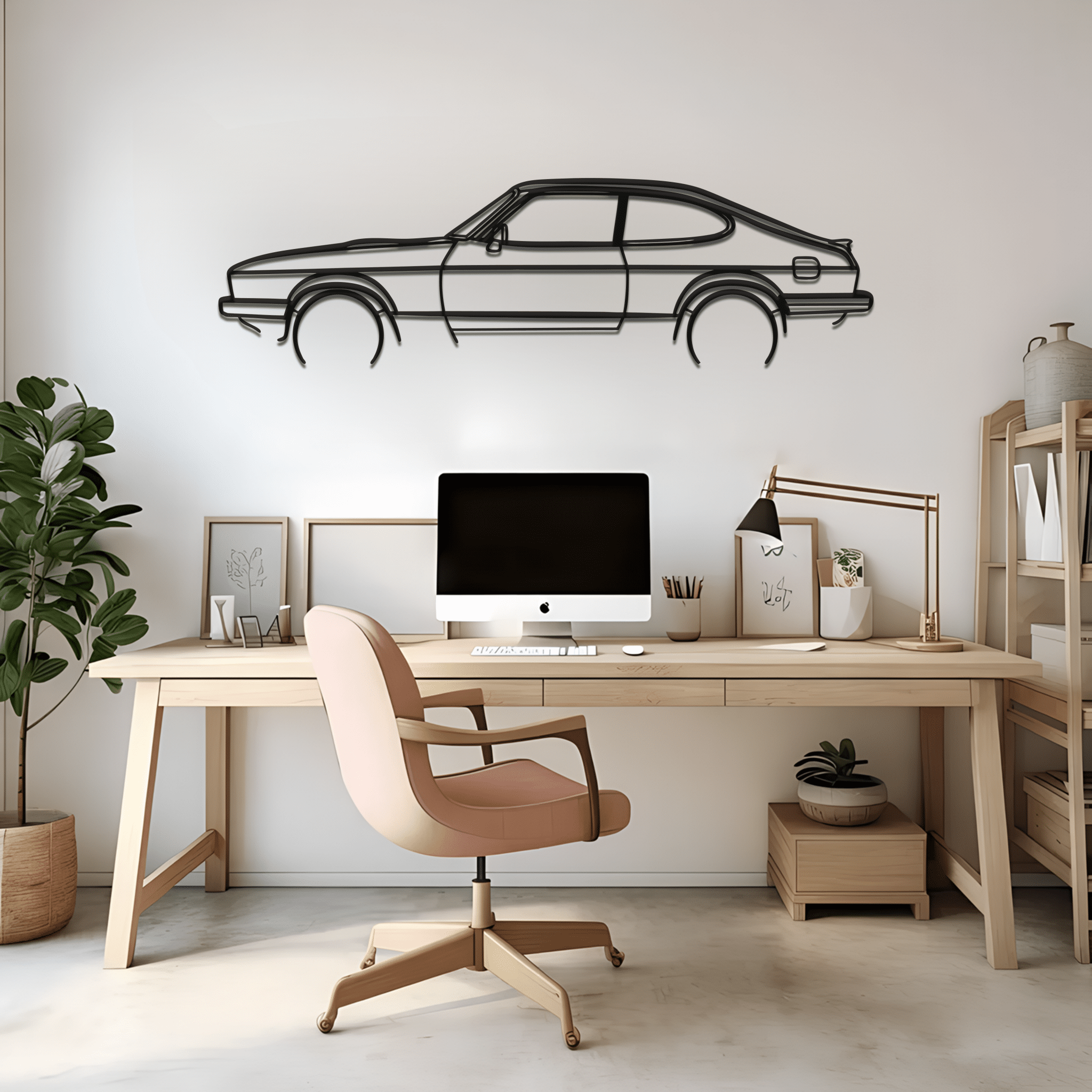 Capri MK3 Silhouette Metal Wall Art - CikosWallArt