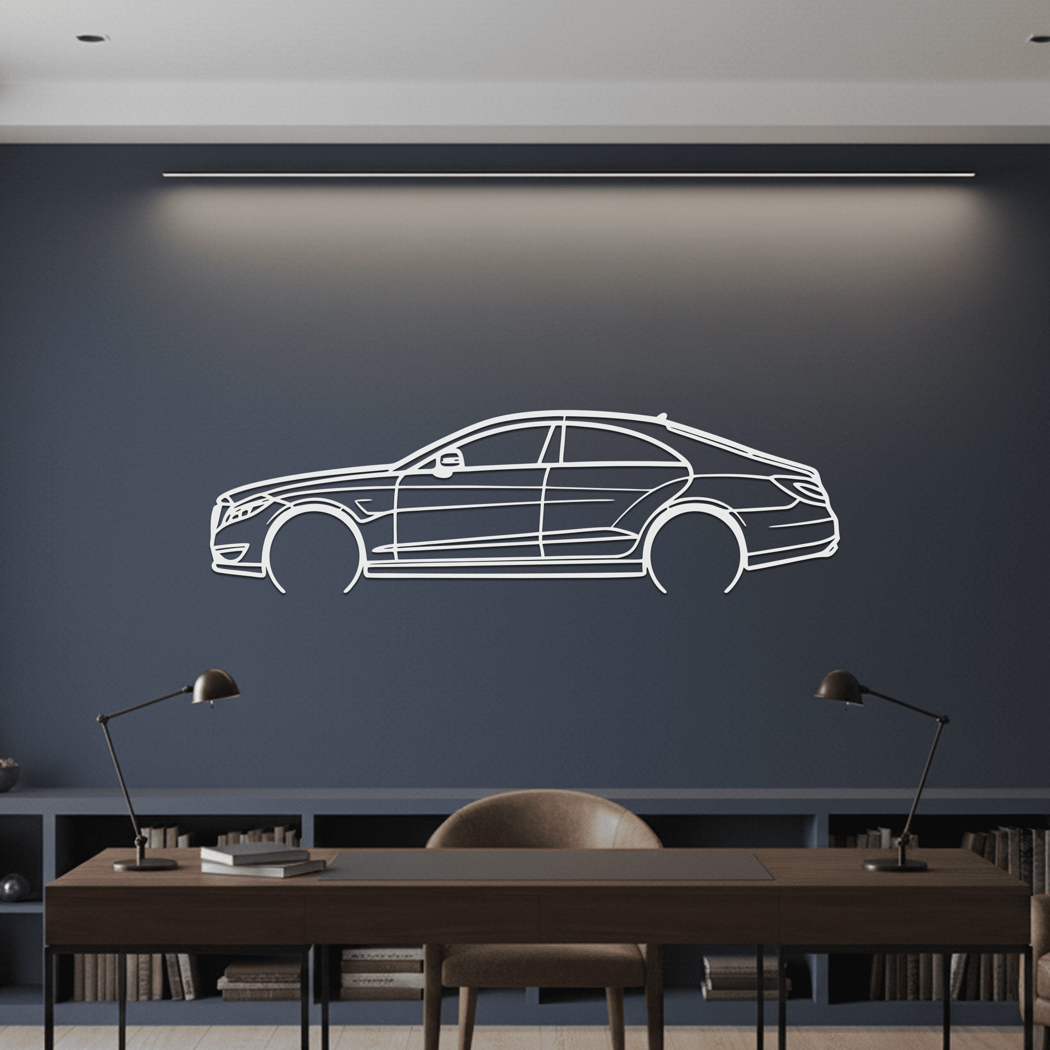CLS63 AMG S Silhouette Metal Wall Art - CikosWallArt