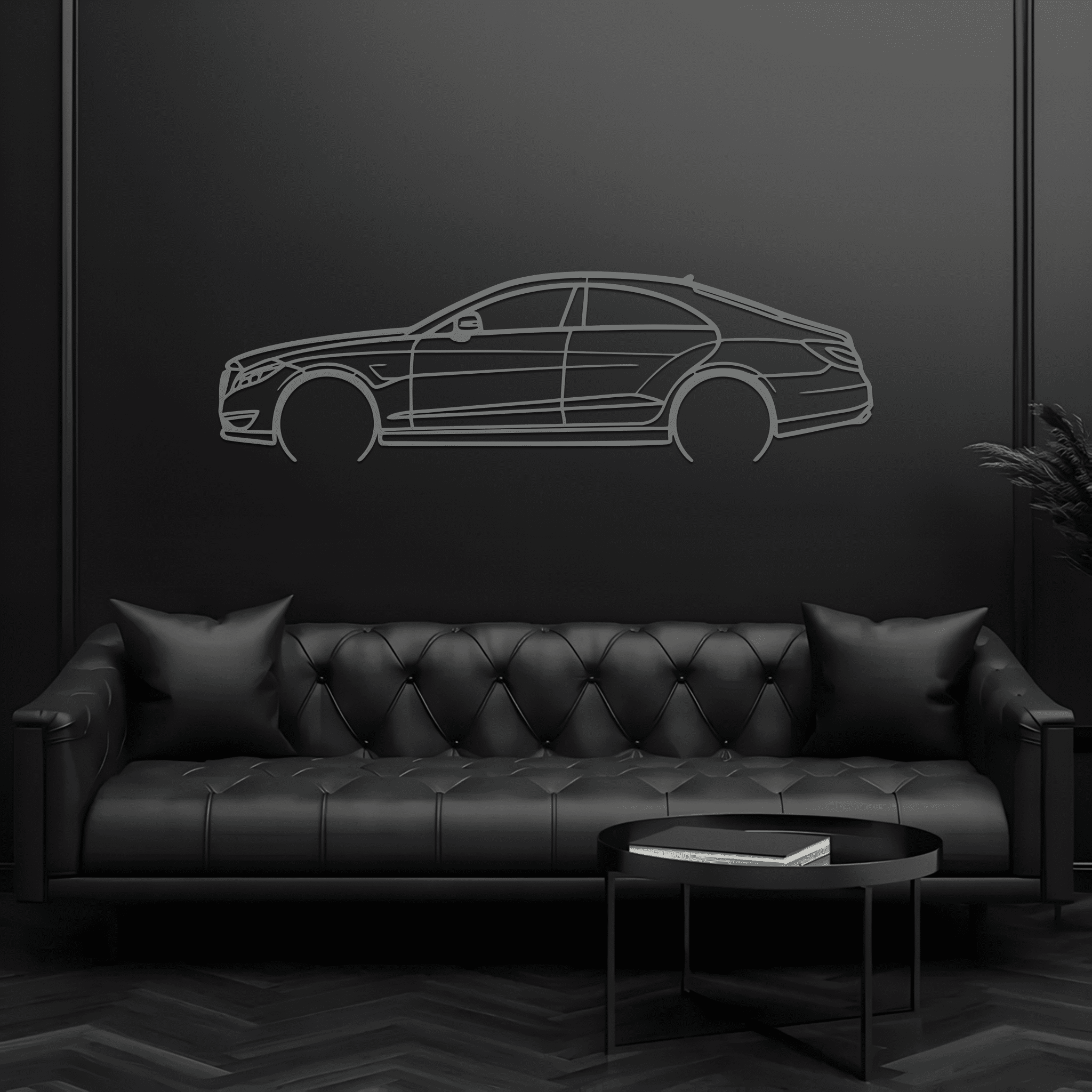 CLS63 AMG S Silhouette Metal Wall Art - CikosWallArt