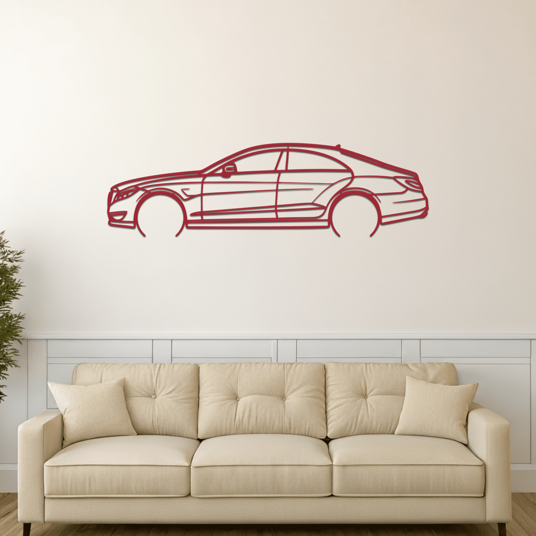 CLS63 AMG S Silhouette Metal Wall Art - CikosWallArt