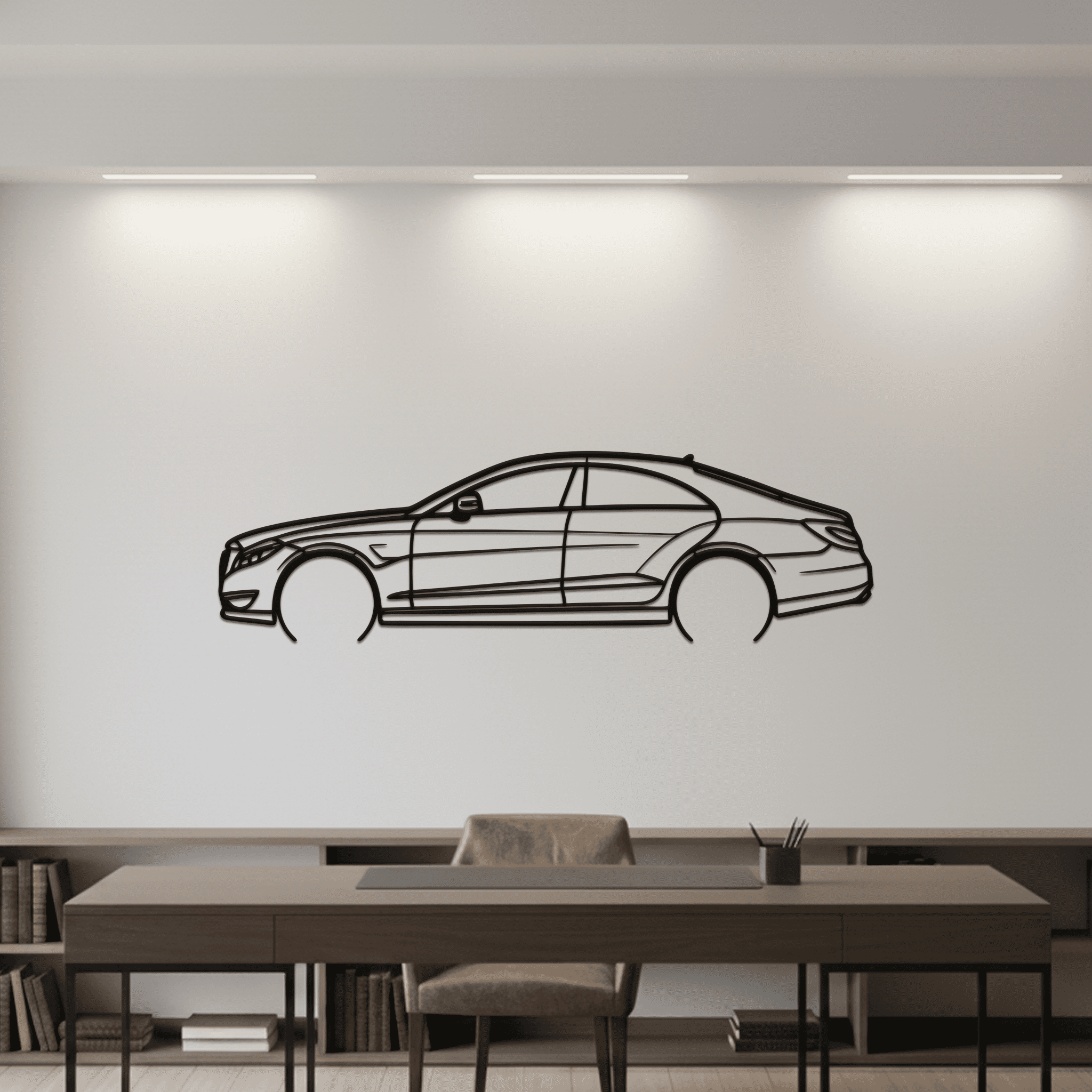 CLS63 AMG S Silhouette Metal Wall Art - CikosWallArt