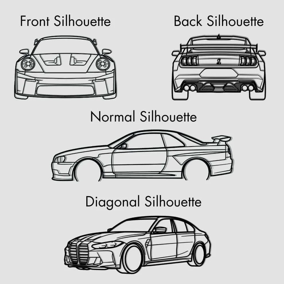 Custom Motorcycle Silhouette Metal Wall Art - CikosWallArt