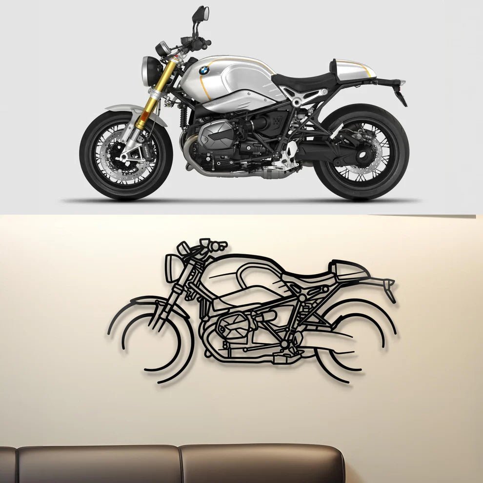 Custom Motorcycle Silhouette Metal Wall Art - CikosWallArt