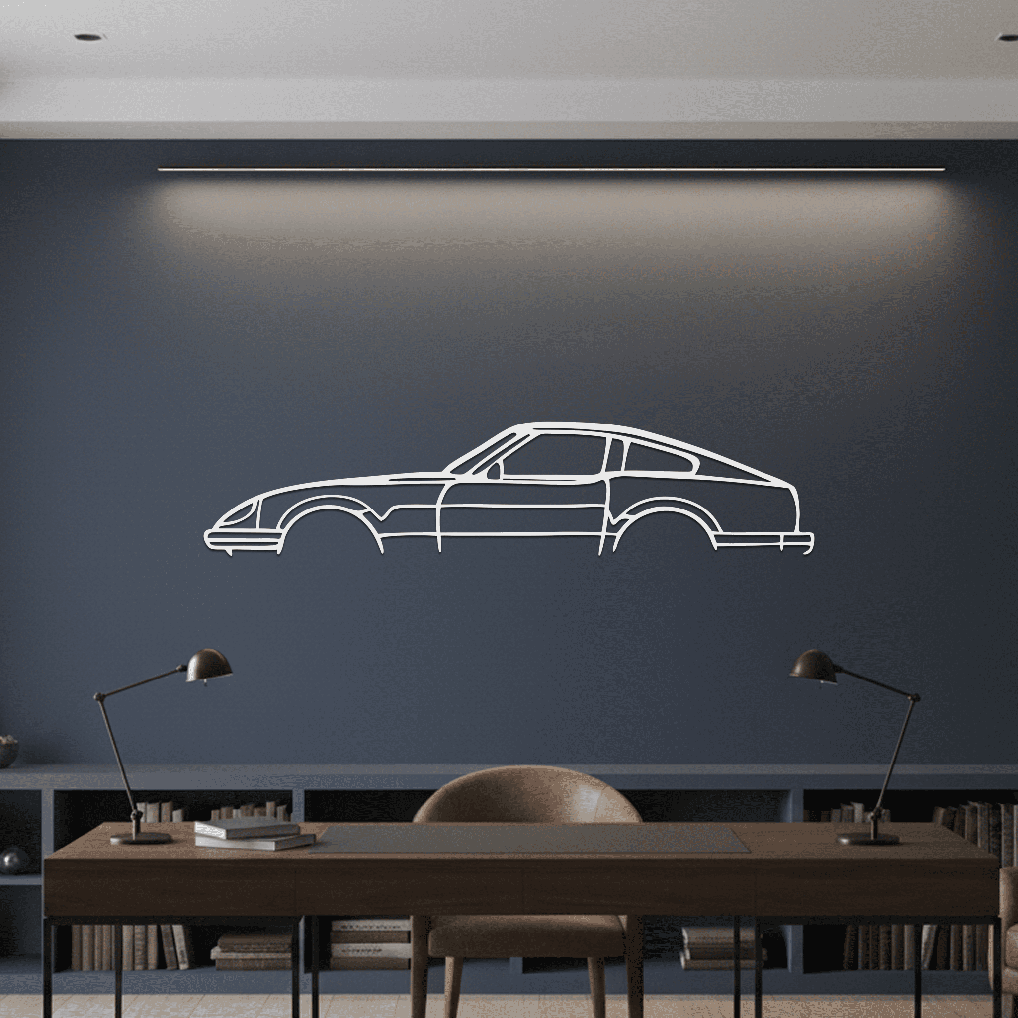 Datsun 280z Silhouette Metal Wall Art - CikosWallArt