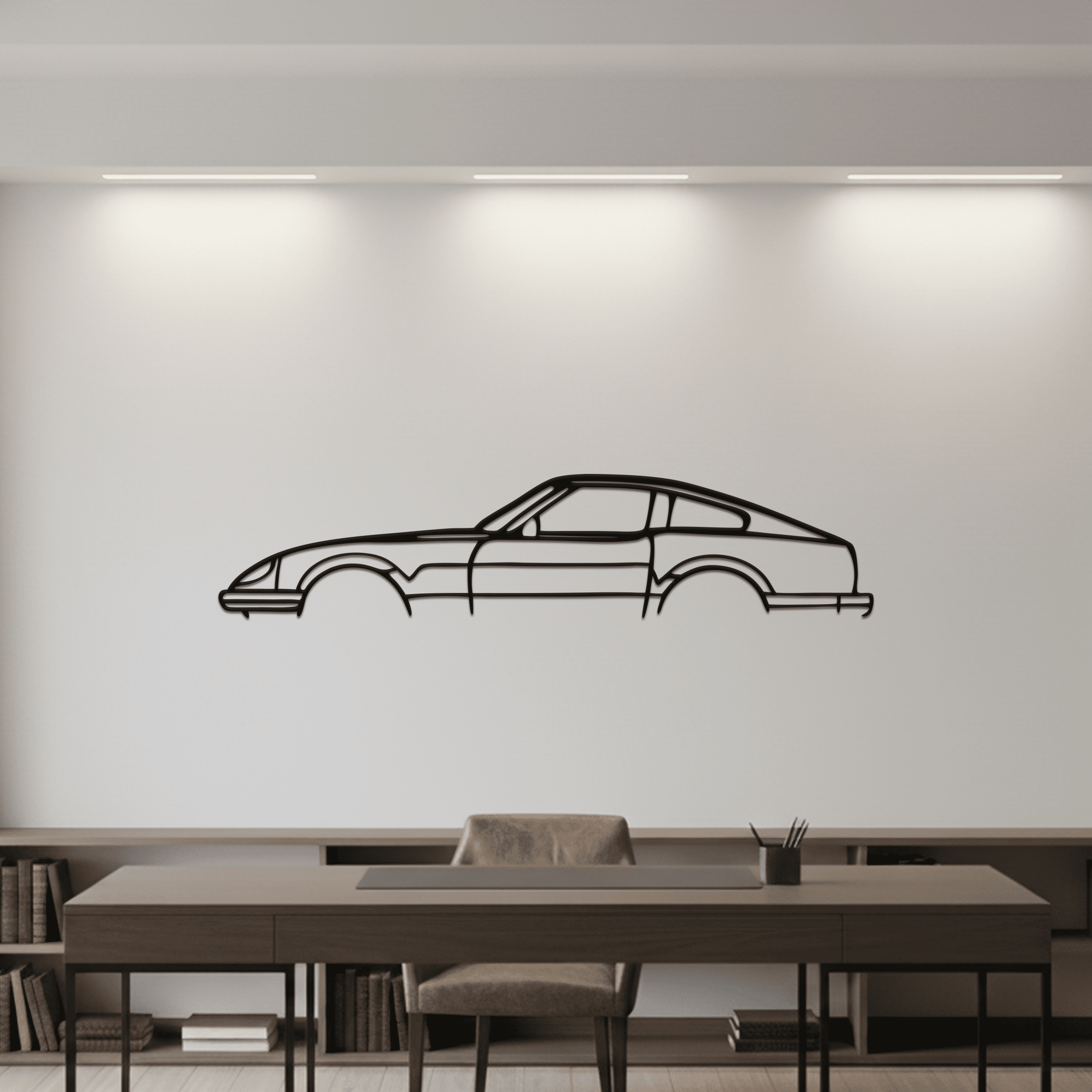 Datsun 280z Silhouette Metal Wall Art - CikosWallArt