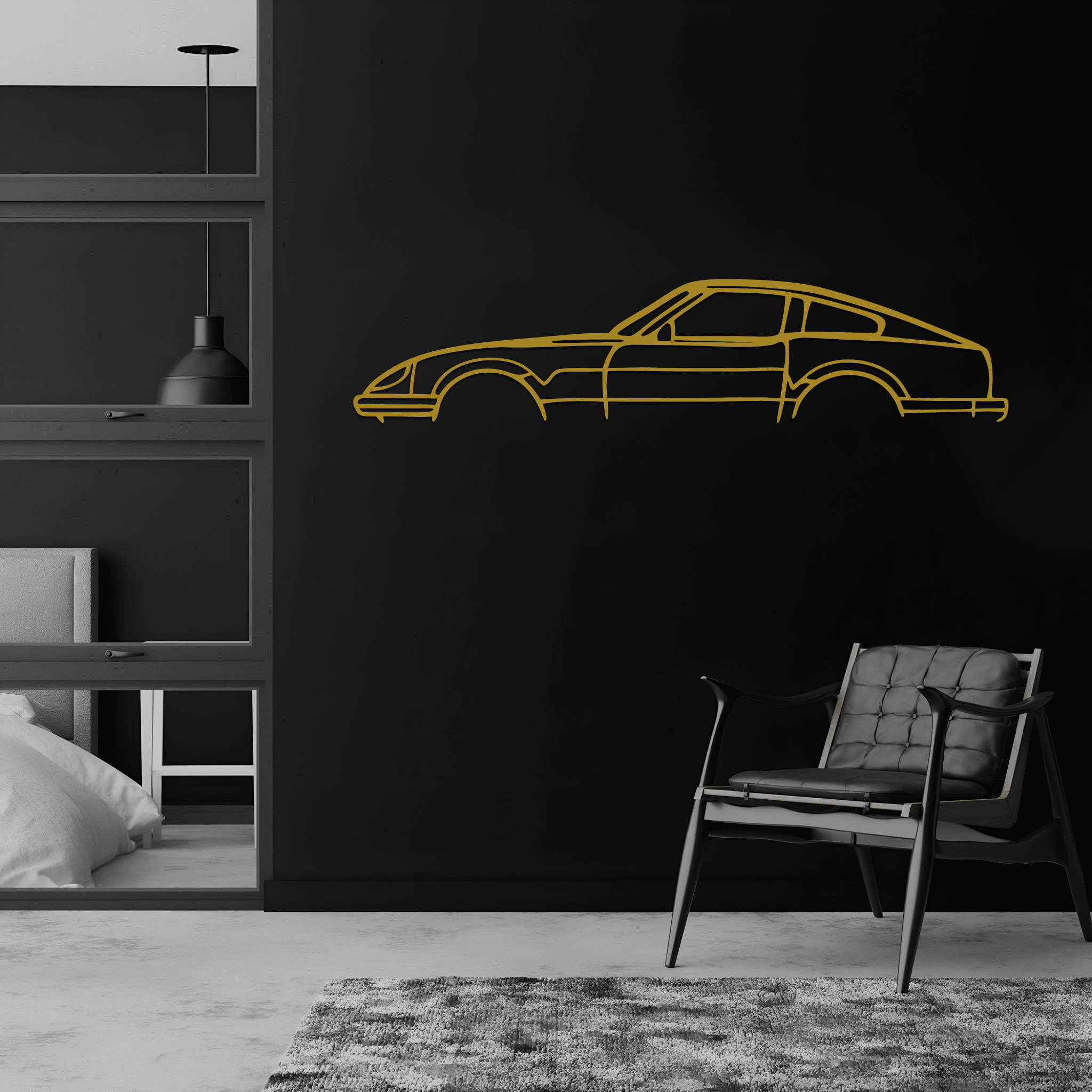 Datsun 280z Silhouette Metal Wall Art - CikosWallArt