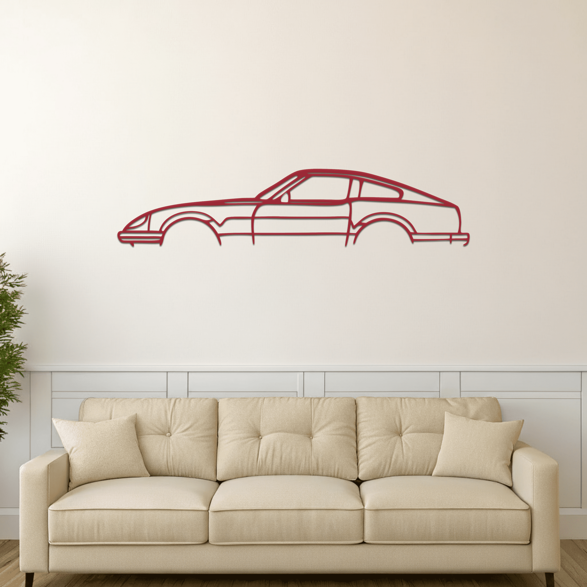 Datsun 280z Silhouette Metal Wall Art - CikosWallArt
