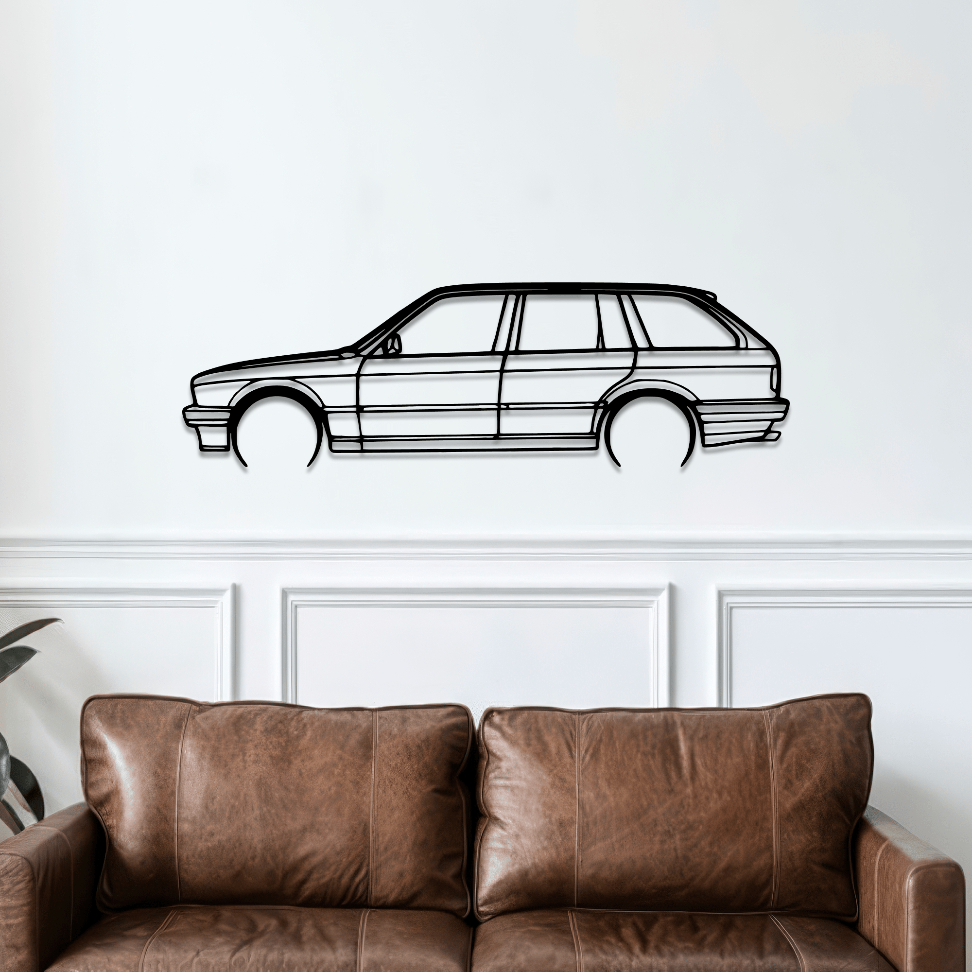 E30 Wagon Metal Wall Art – BMW Silhouette Steel Decor - CikosWallArt