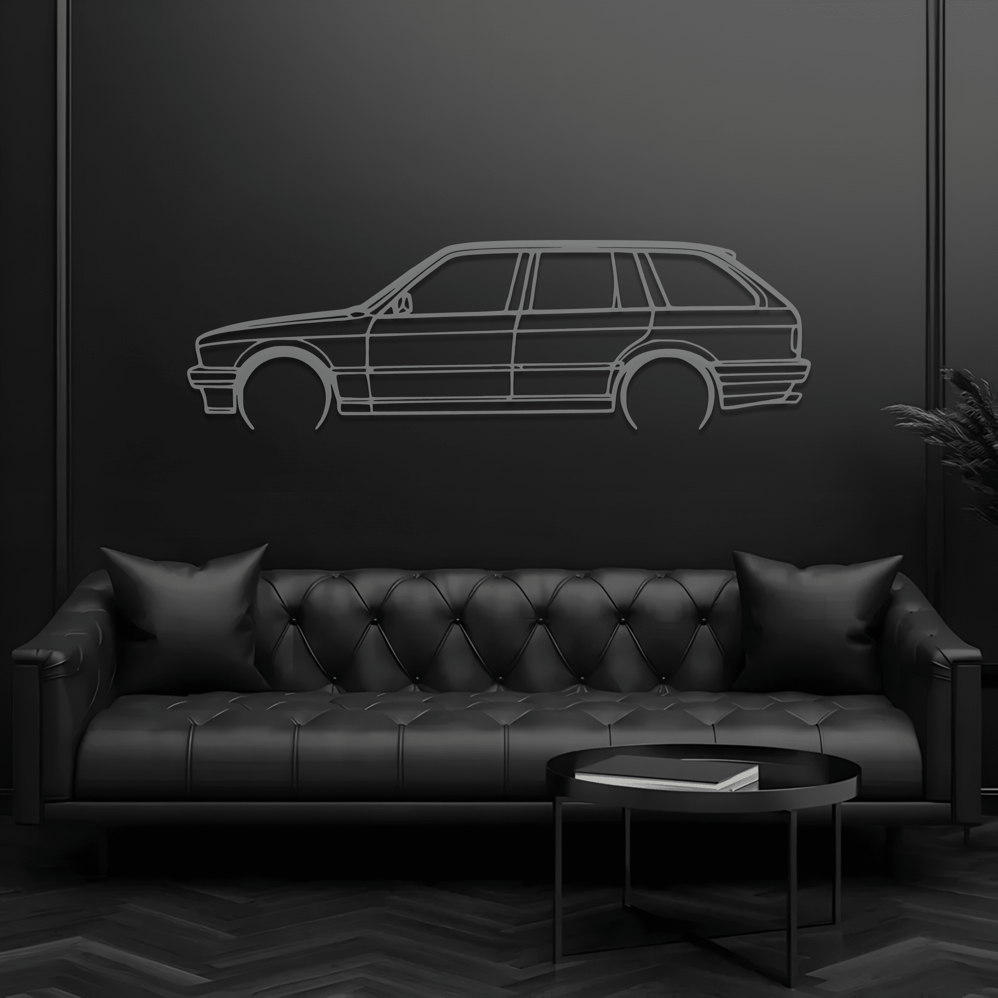 E30 Wagon Metal Wall Art – BMW Silhouette Steel Decor - CikosWallArt