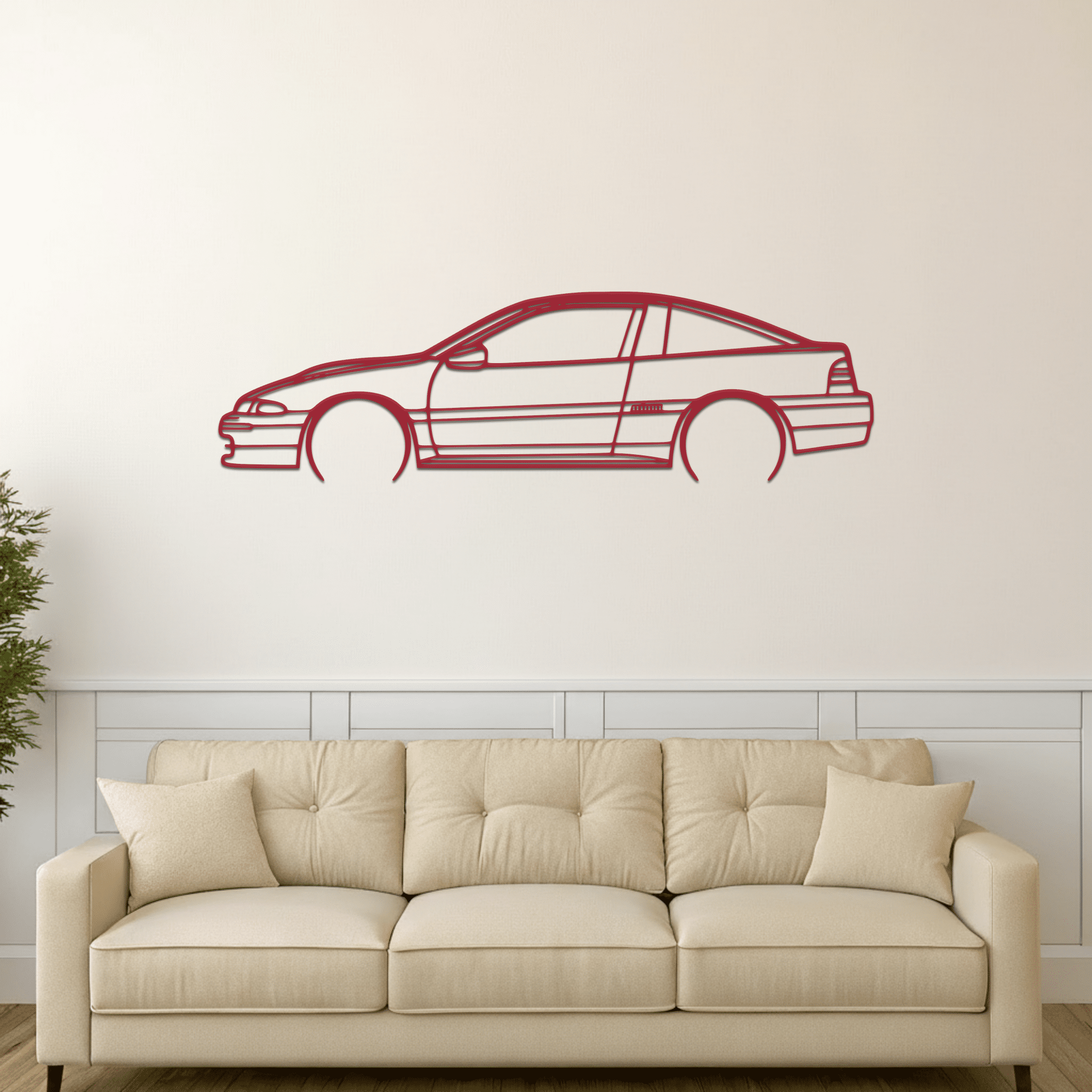 Eclipse GS 1992 Silhouette Metal Wall Art - CikosWallArt