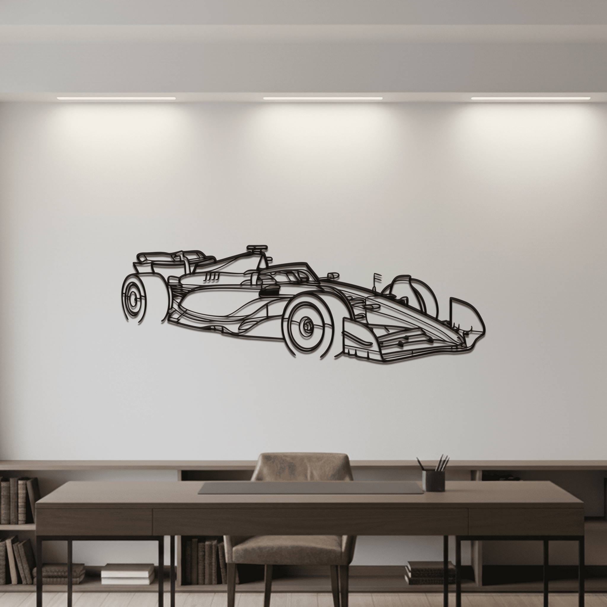 F1 2024 SF - 24 Angle Silhouette Metal Wall Art - CikosWallArt