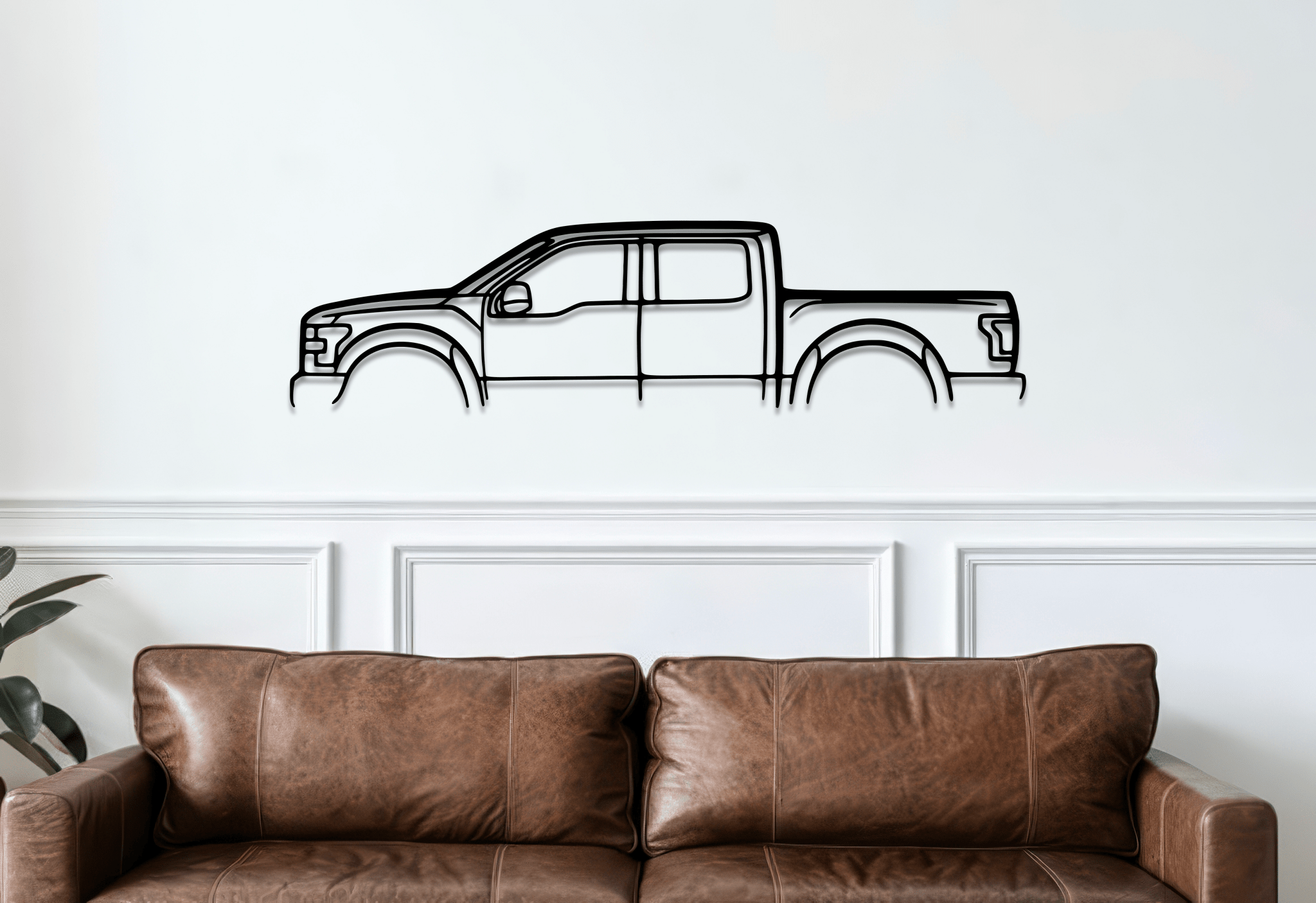 F50 Metal Wall Art – Ford Silhouette Steel Decor - CikosWallArt