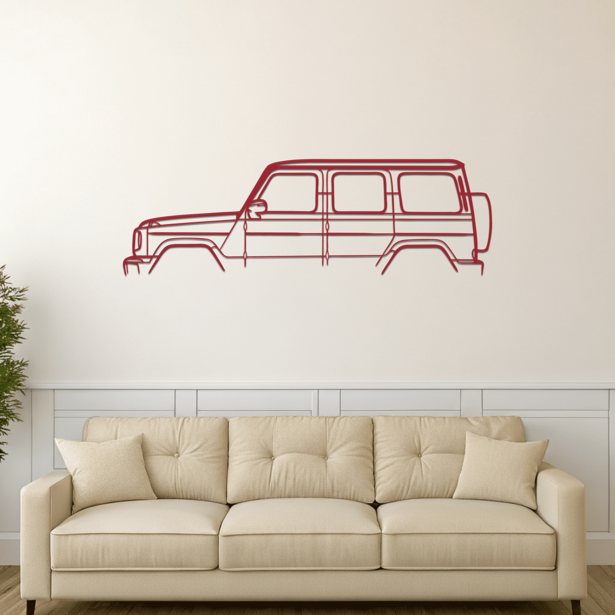 G - Wagon Silhouette Metal Wall Art - CikosWallArt