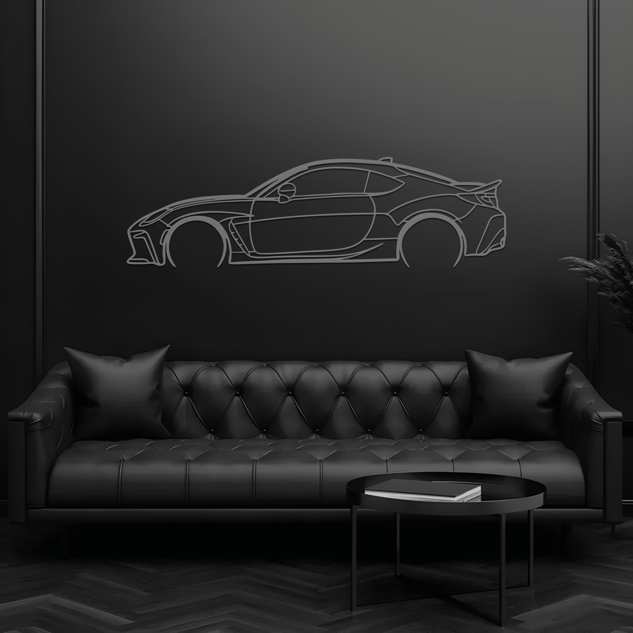 GR86 Silhouette Metal Wall Art - CikosWallArt