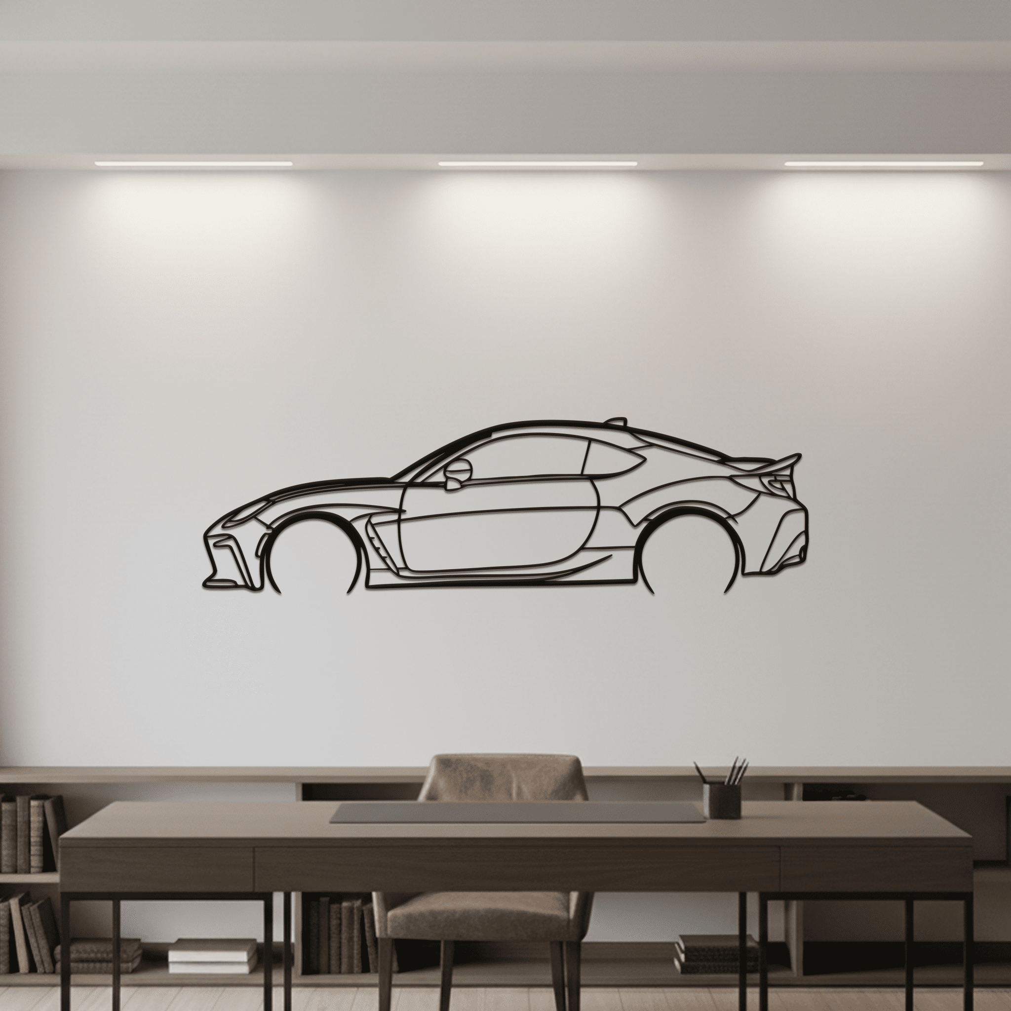 GR86 Silhouette Metal Wall Art - CikosWallArt