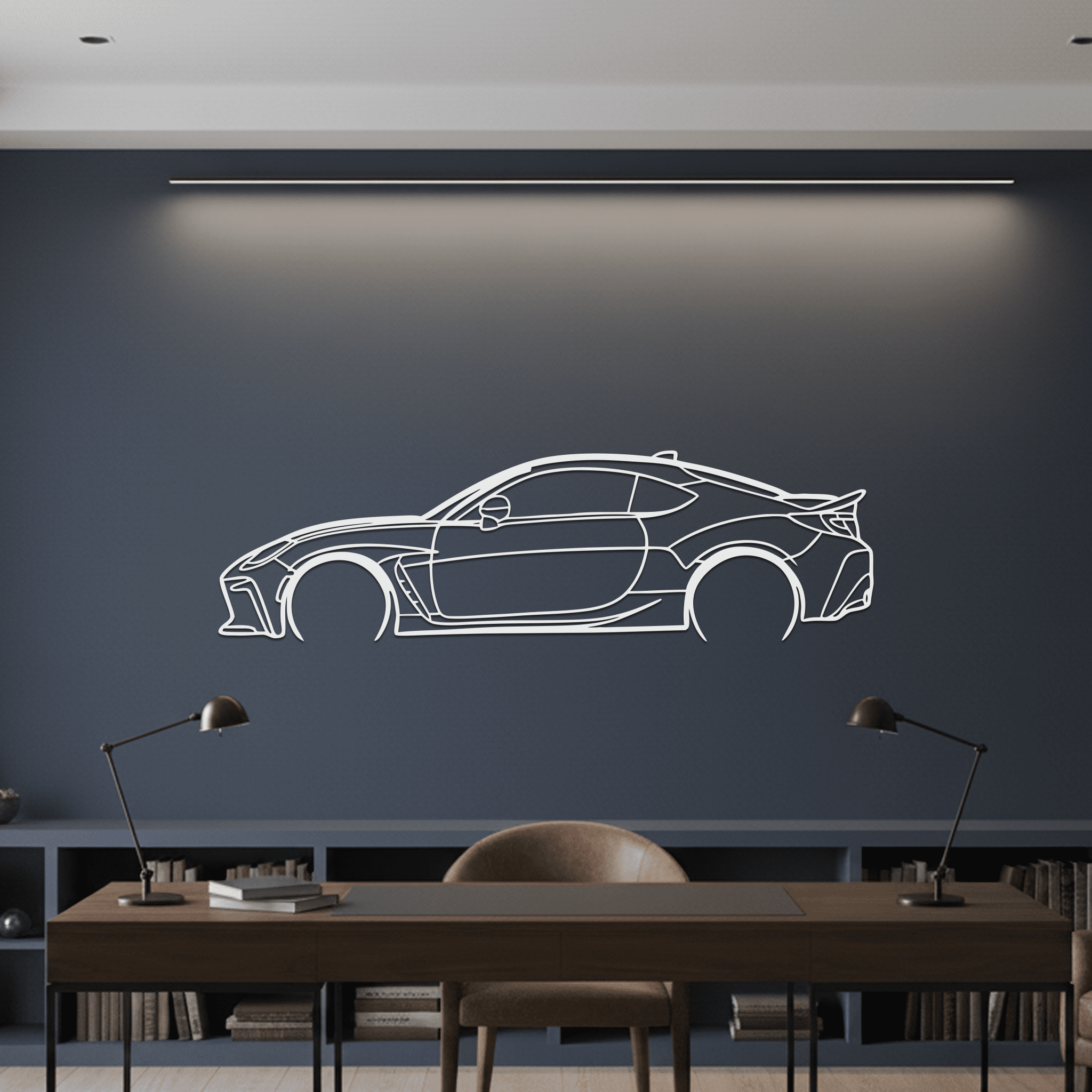 GR86 Silhouette Metal Wall Art - CikosWallArt