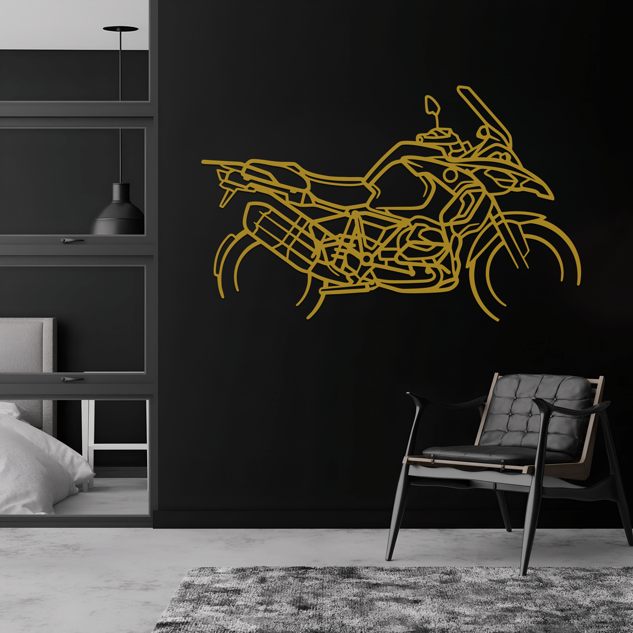 GS Enduro Silhouette Metal Wall Art - CikosWallArt