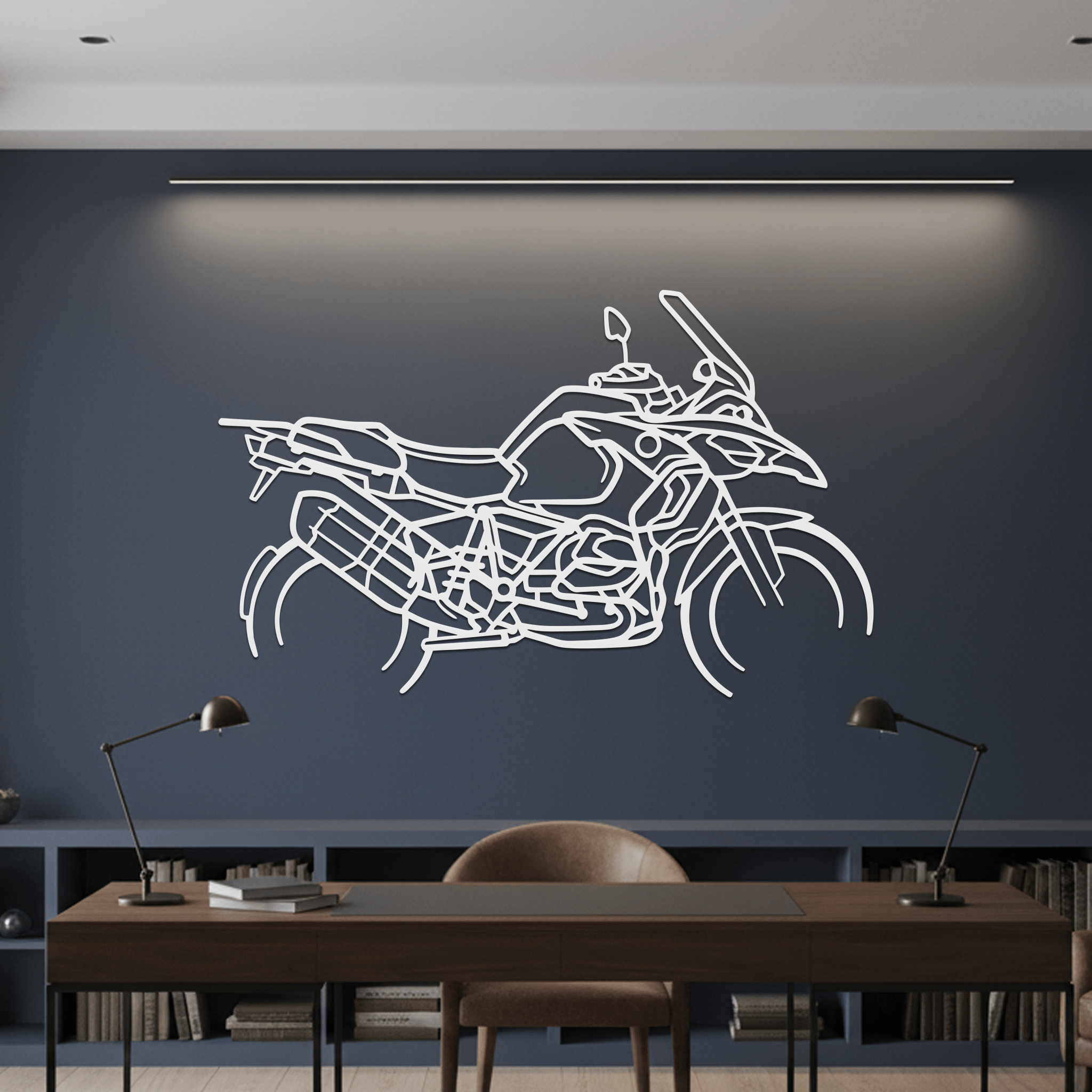 GS Enduro Silhouette Metal Wall Art - CikosWallArt