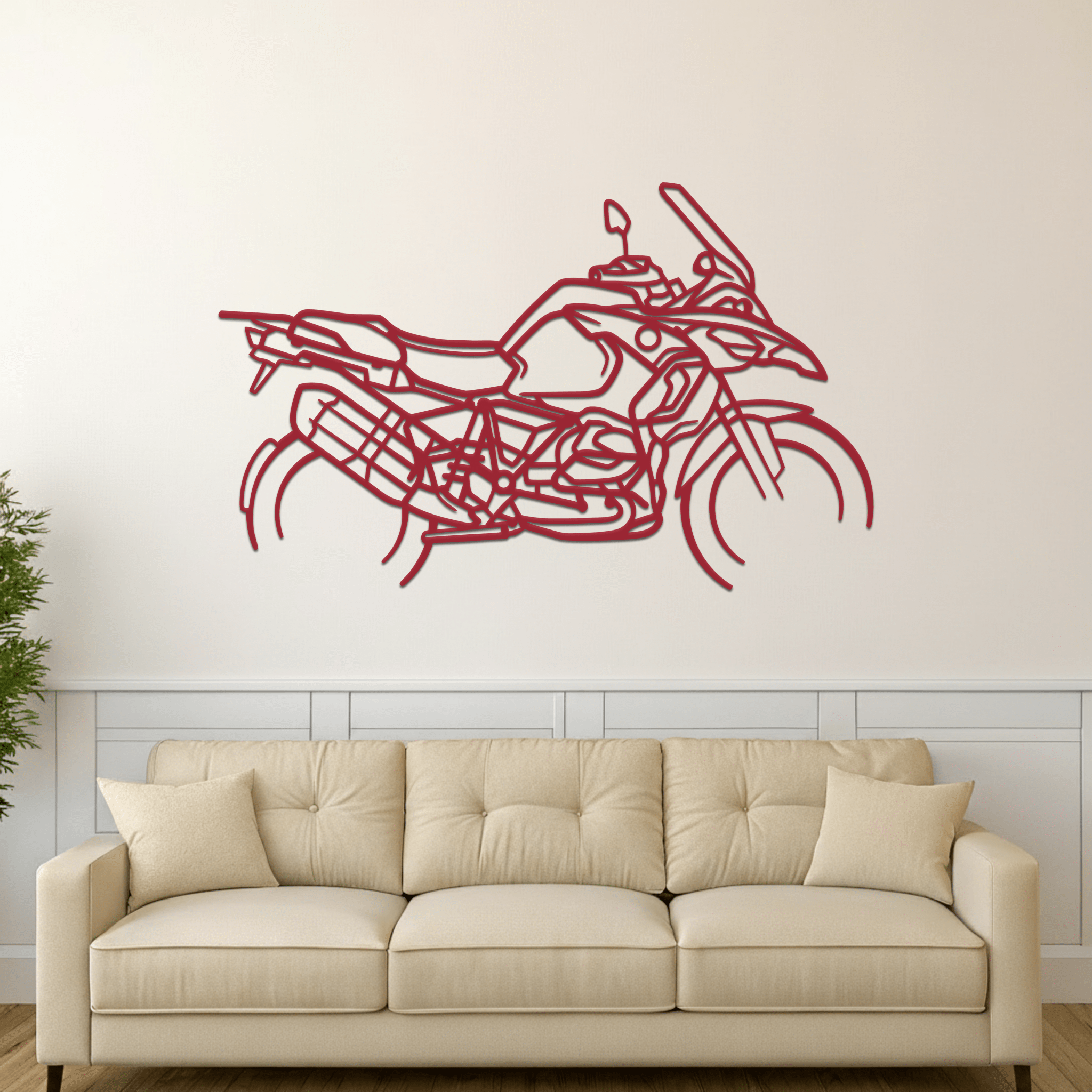 GS Enduro Silhouette Metal Wall Art - CikosWallArt