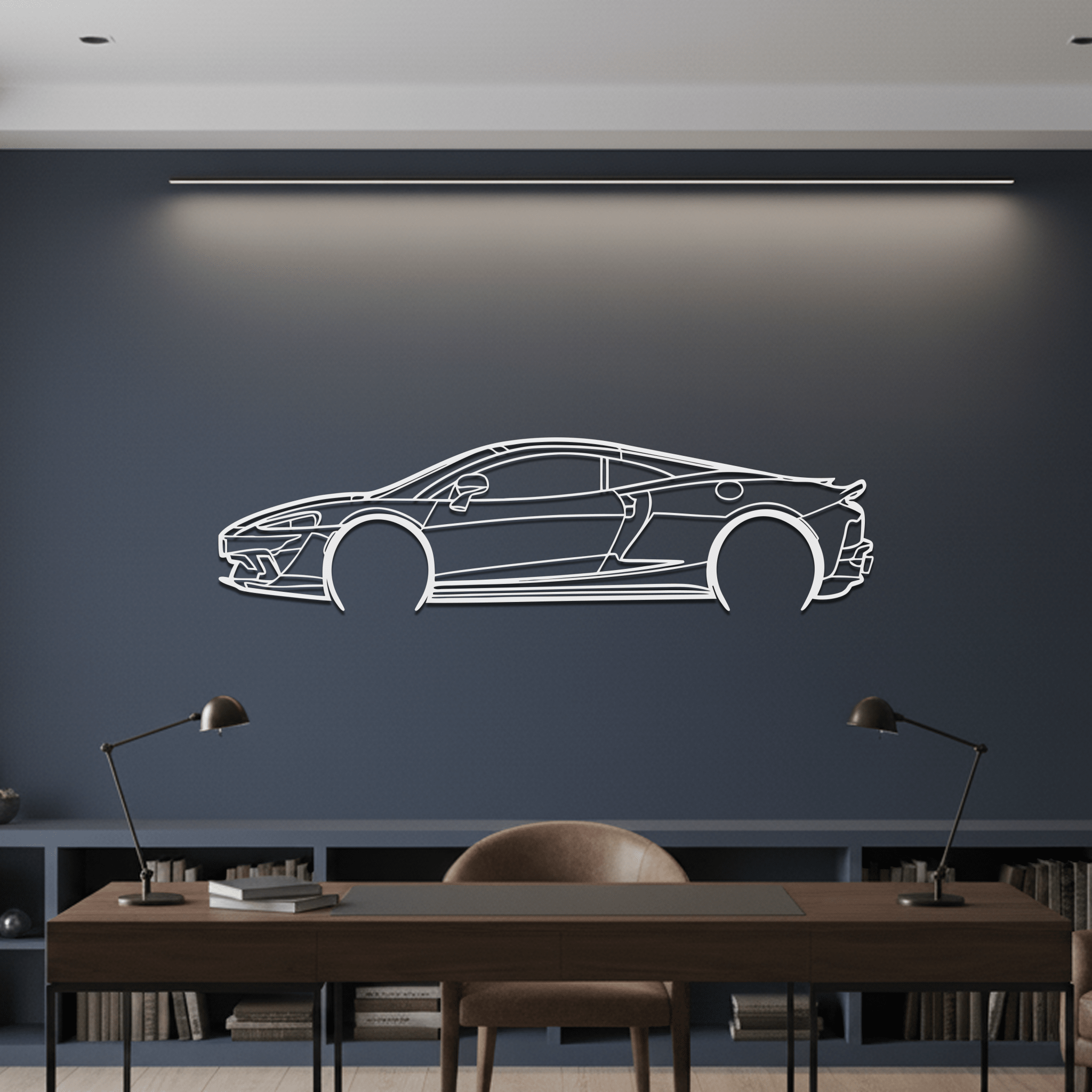 Mclaren GT Metal Wall Art – Silhouette Decor - CikosWallArt