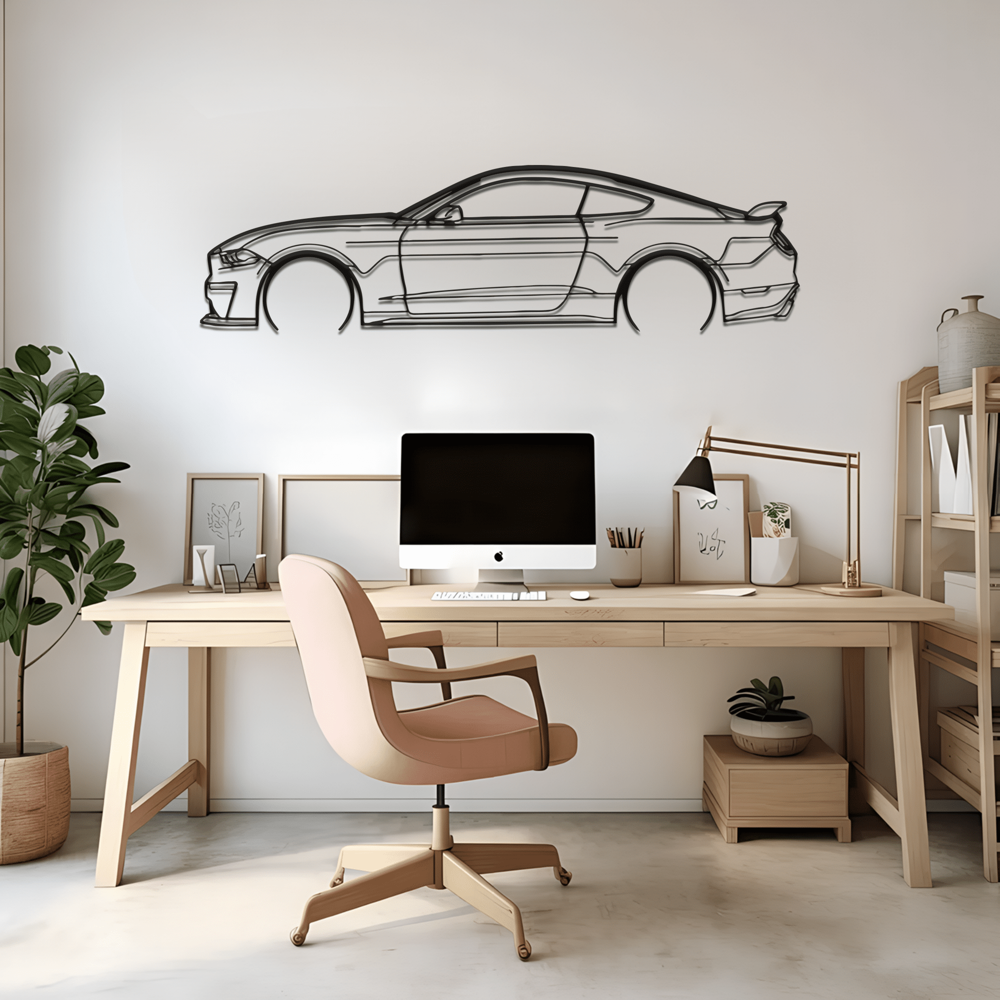 Mustang GT 550S Silhouette Metal Wall Art - CikosWallArt