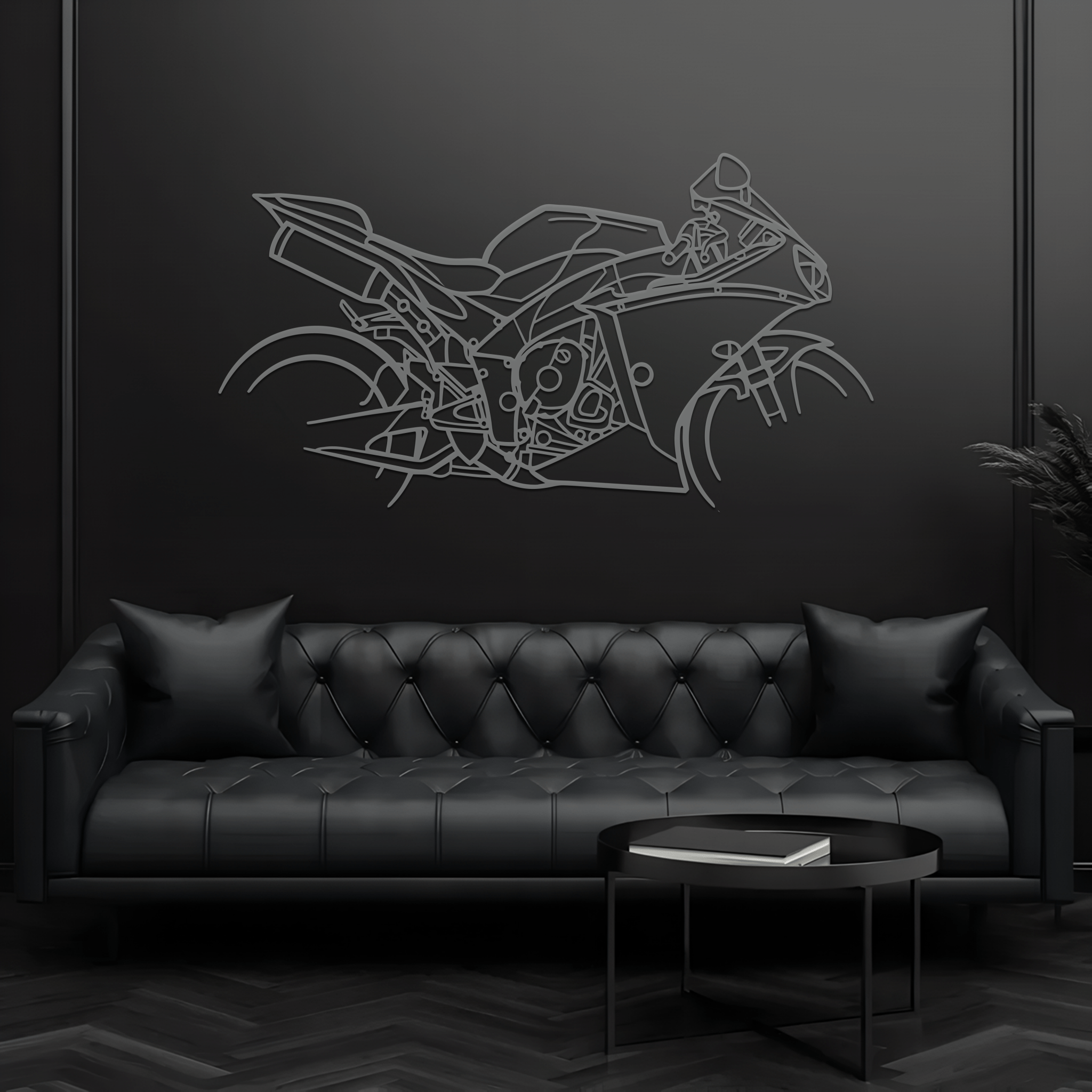 R1 Silhouette Metal Wall Art - CikosWallArt