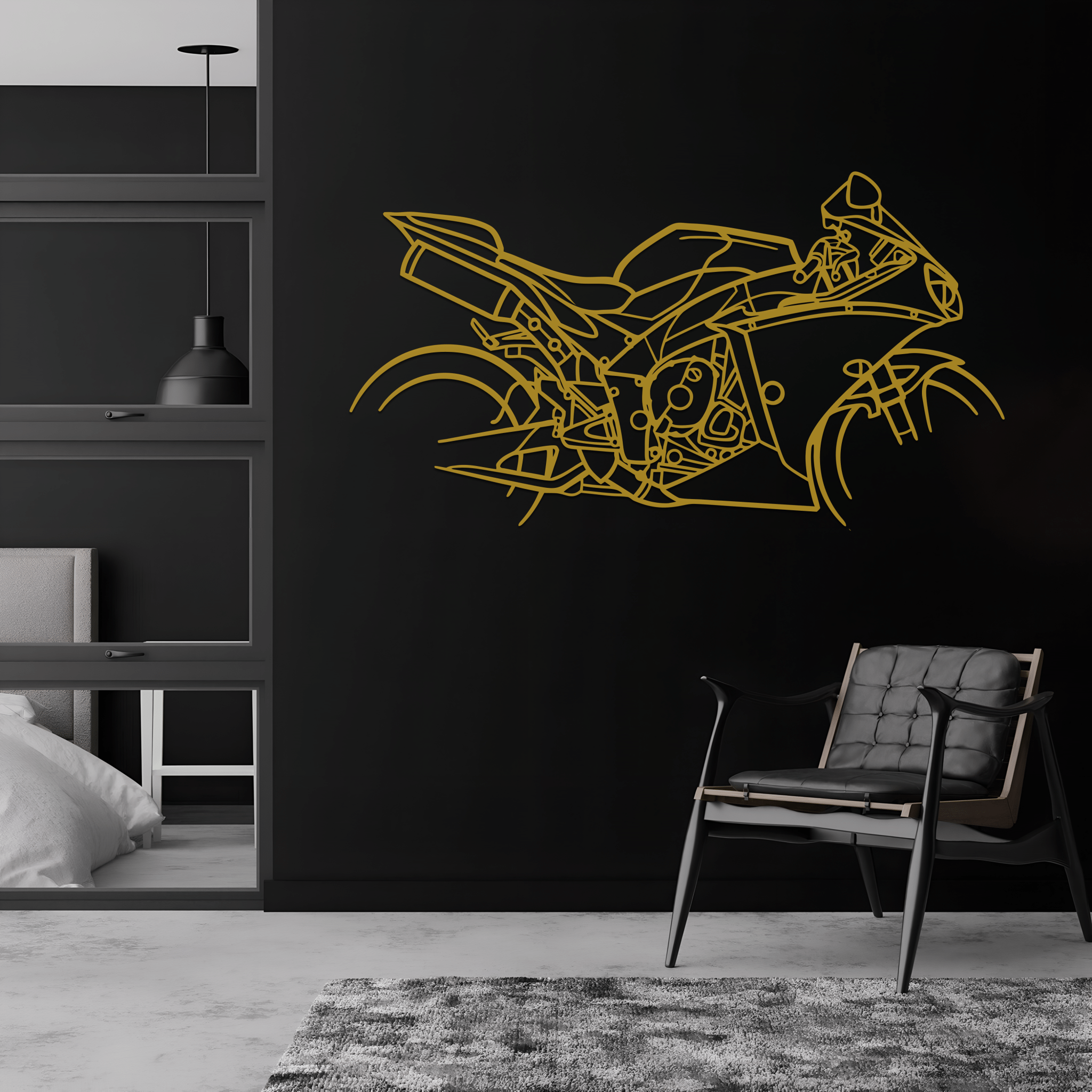 R1 Silhouette Metal Wall Art - CikosWallArt