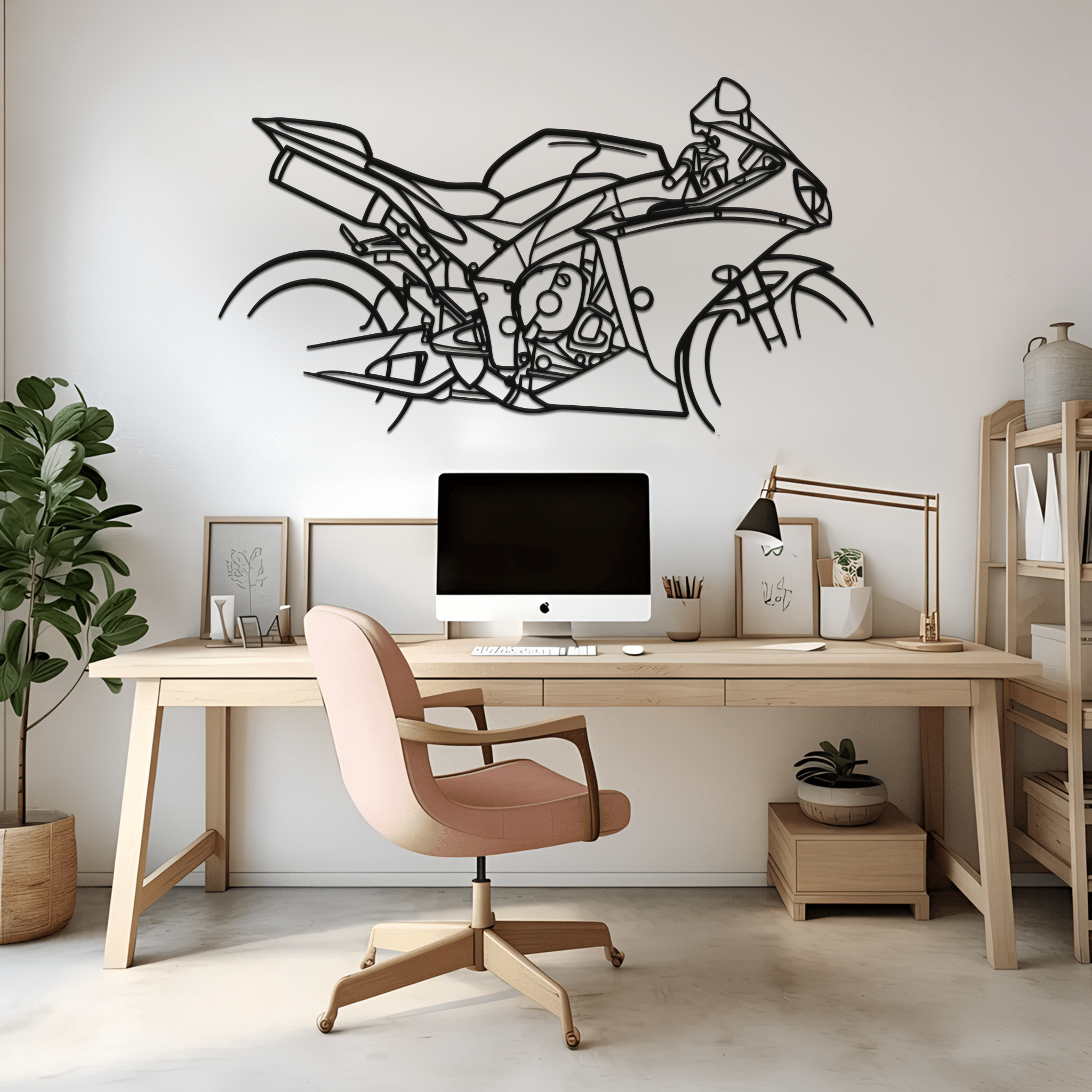 R1 Silhouette Metal Wall Art - CikosWallArt