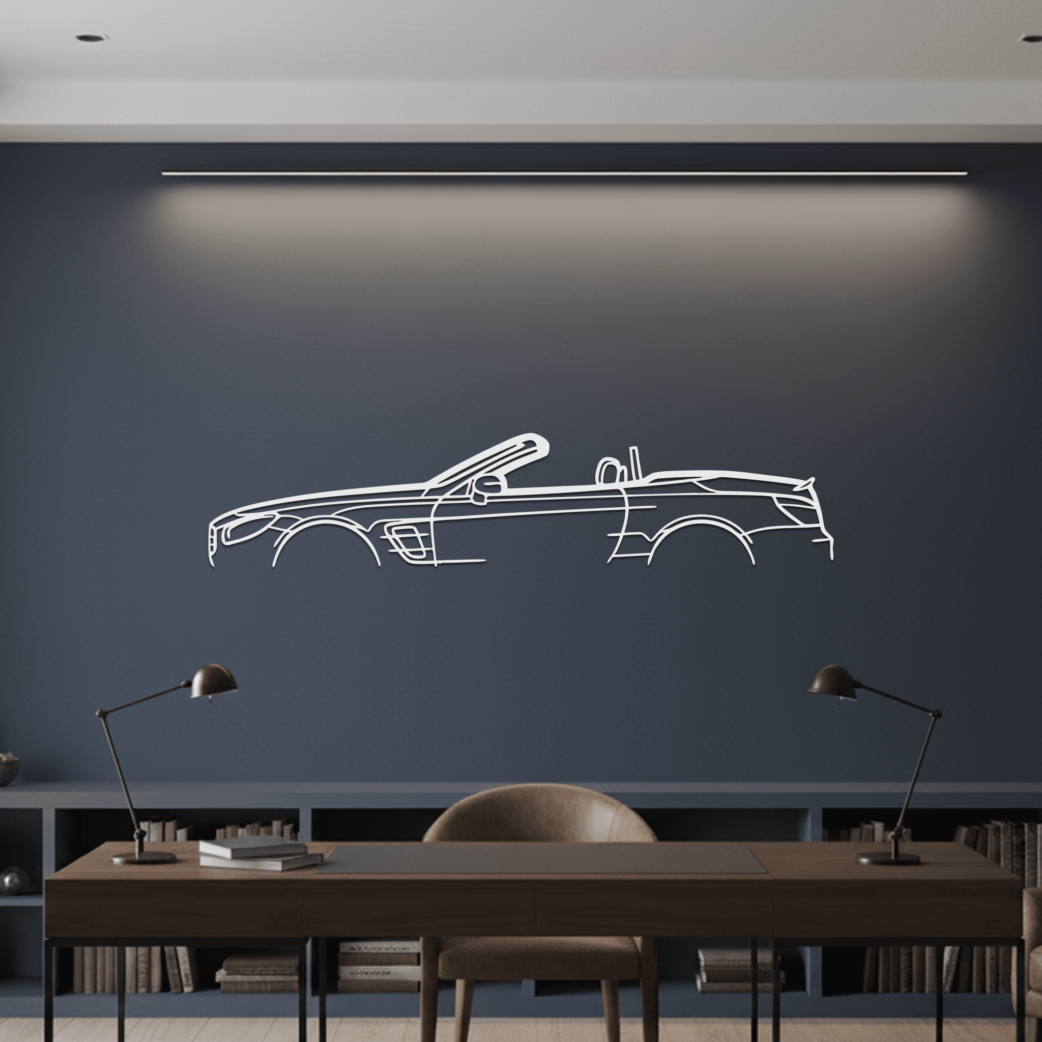 SL450 2020 Classic Silhouette Metal Wall Art - CikosWallArt