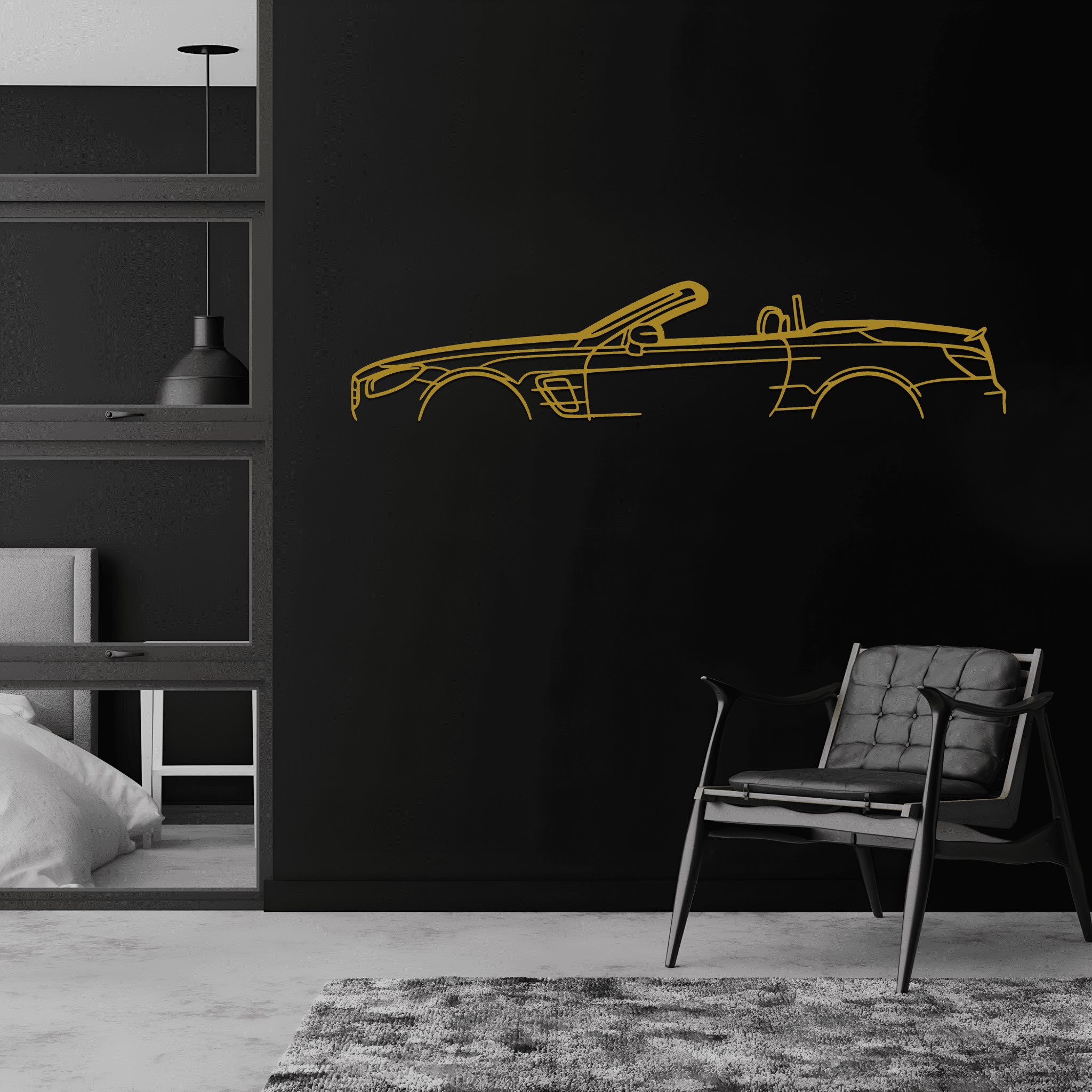 SL450 2020 Classic Silhouette Metal Wall Art - CikosWallArt