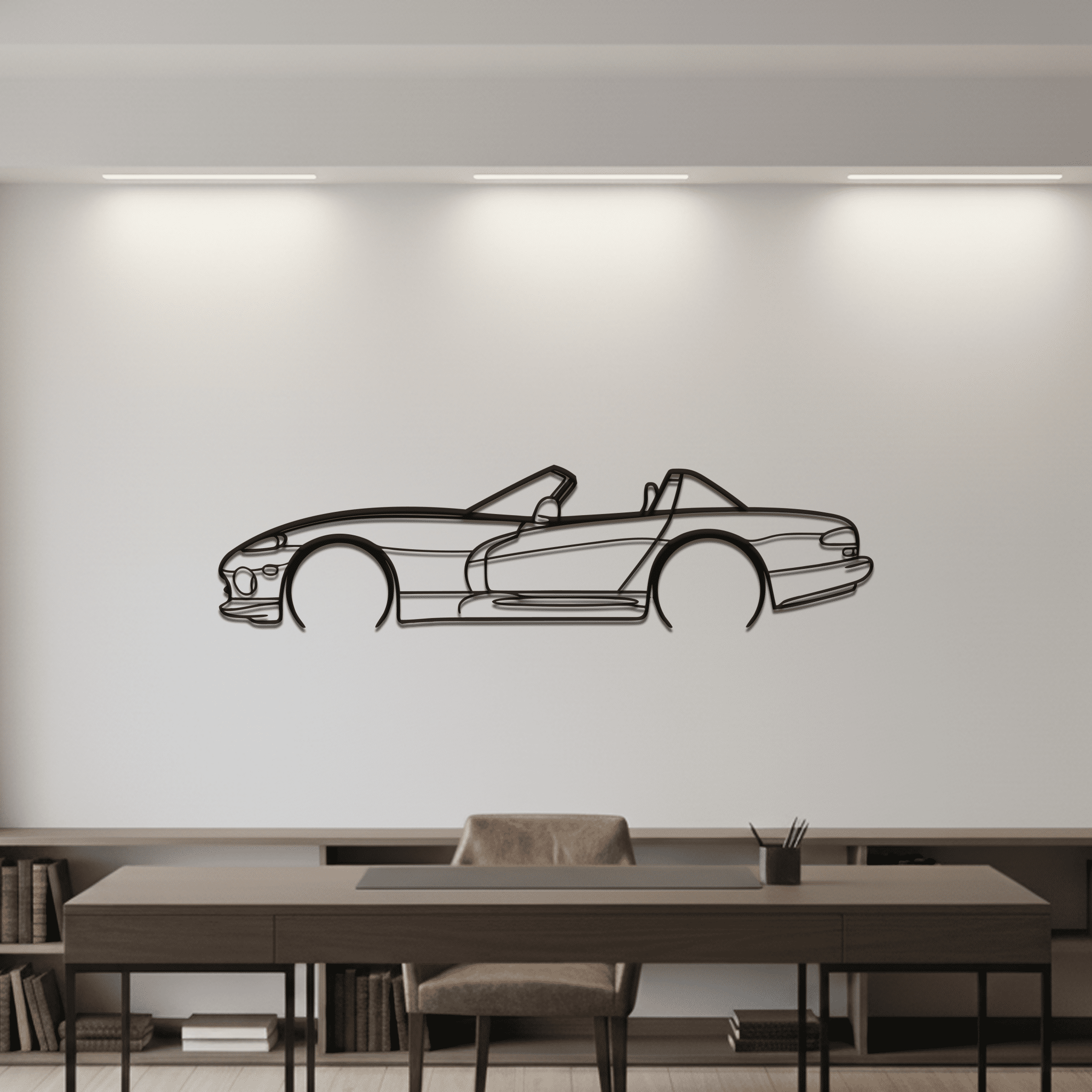 Viper RT 1999 Silhouette Metal Wall Art - CikosWallArt