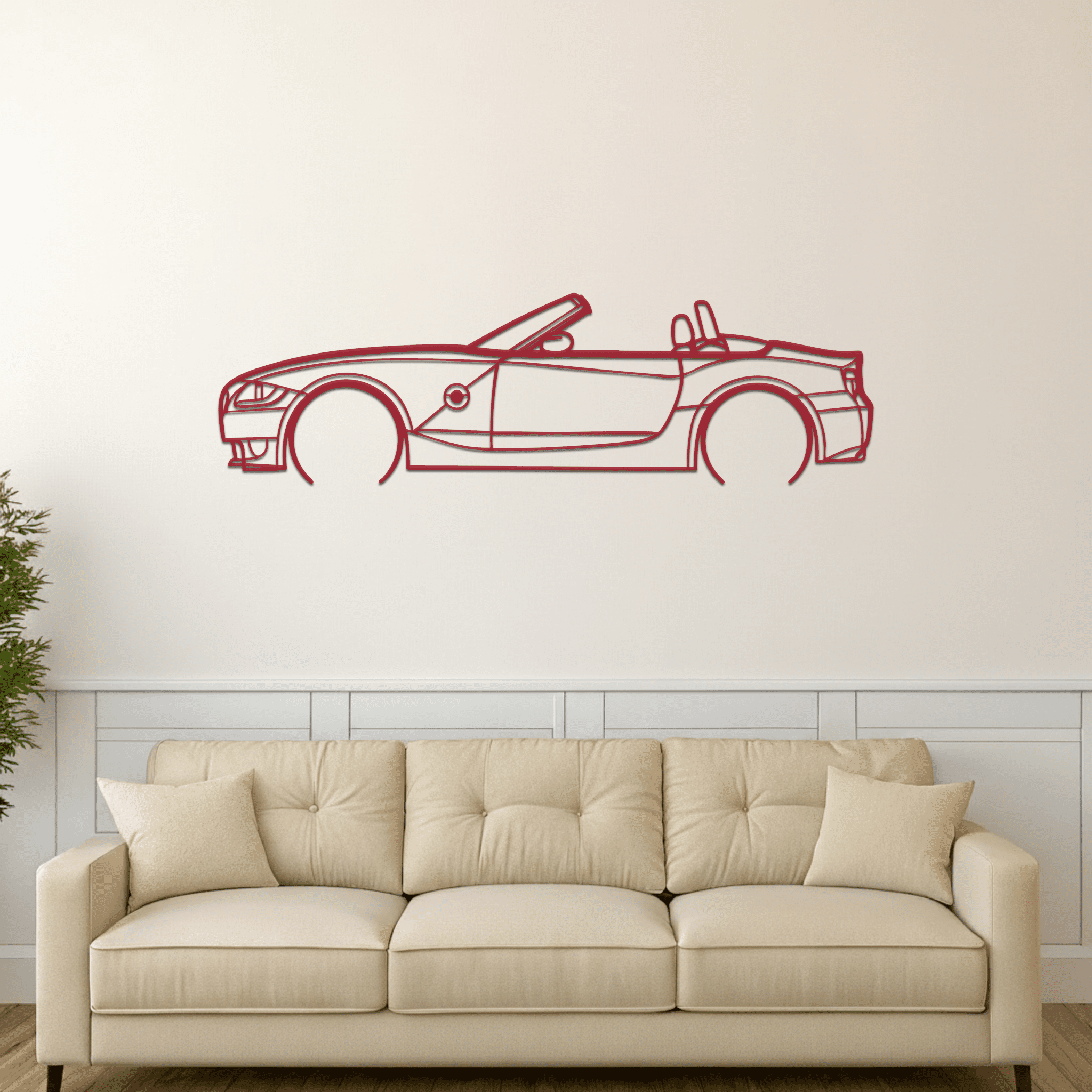 Z4 E85 Silhouette Metal Wall Art - CikosWallArt