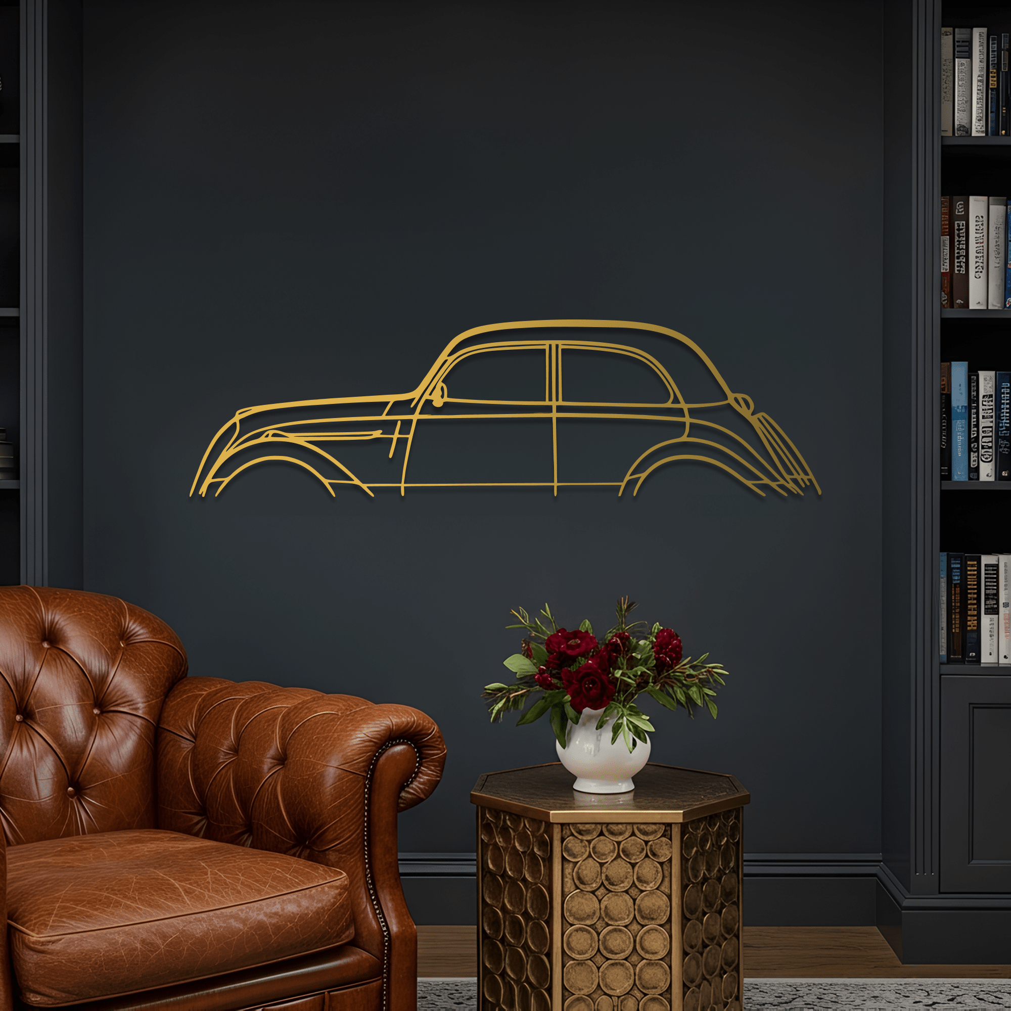 1949 202 Metal Wall Art – Peugeot Silhouette Steel Decor - CikosWallArt