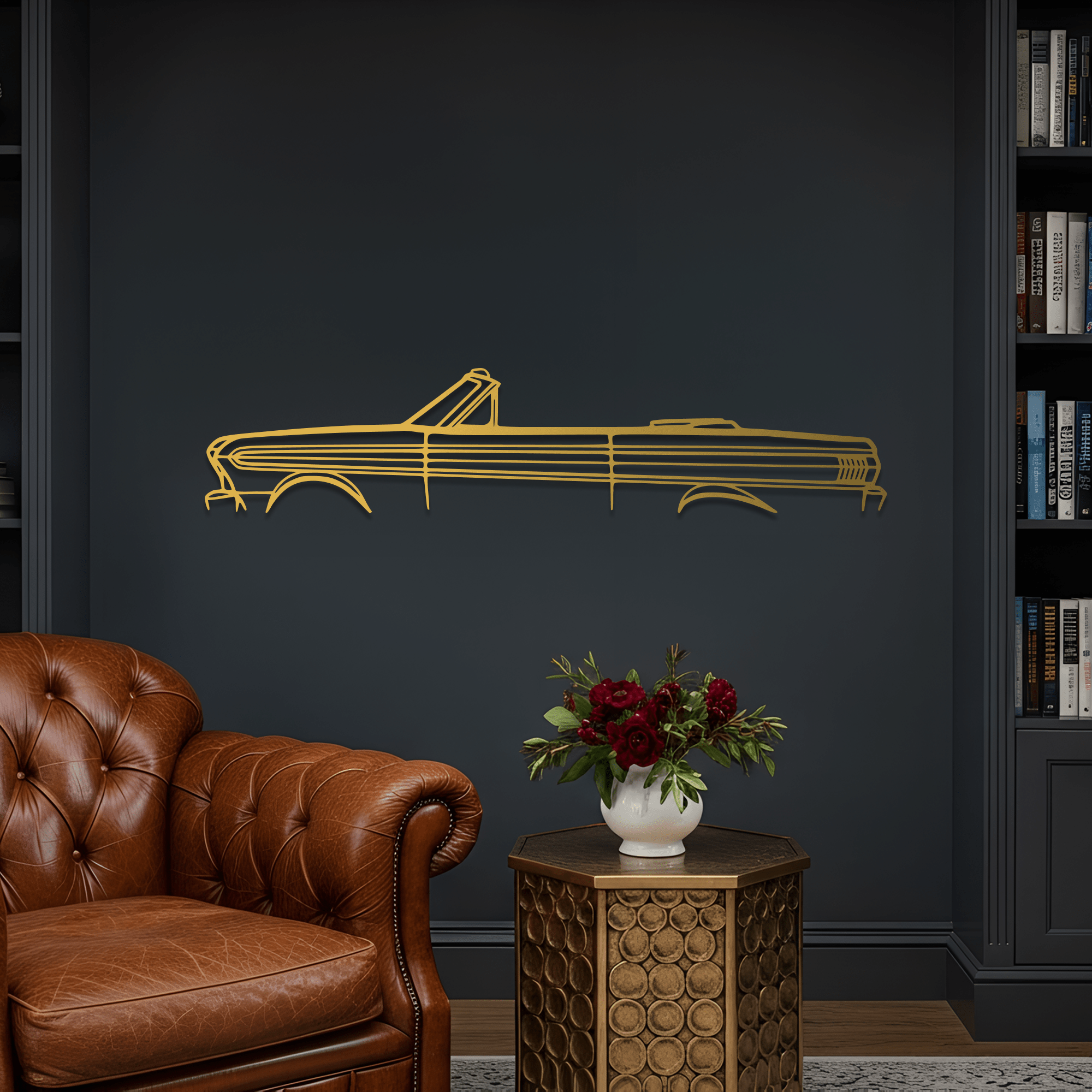 1964 Falcon Metal Wall Art – Ford Silhouette Steel Decor - CikosWallArt